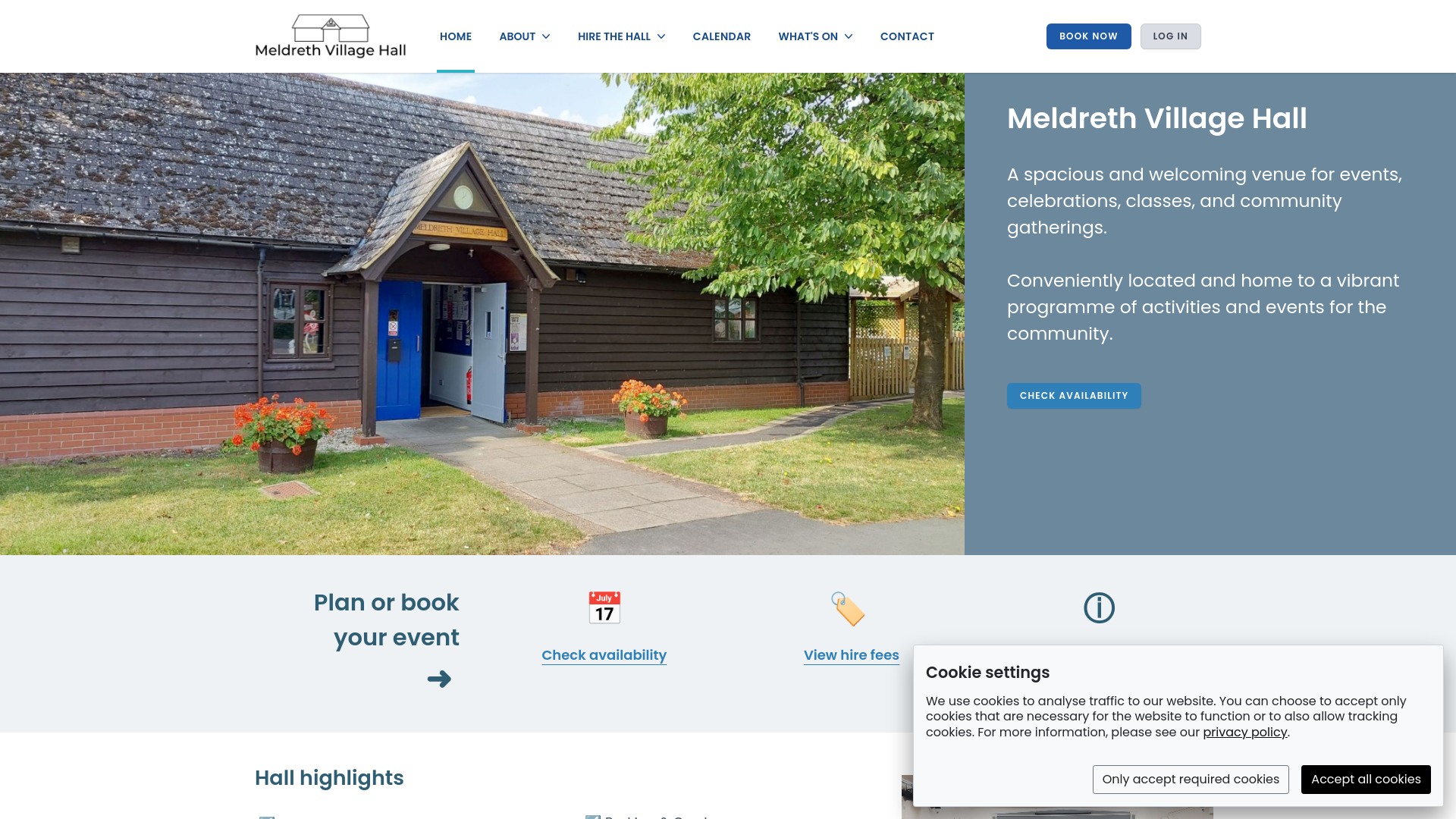 Website screenshot