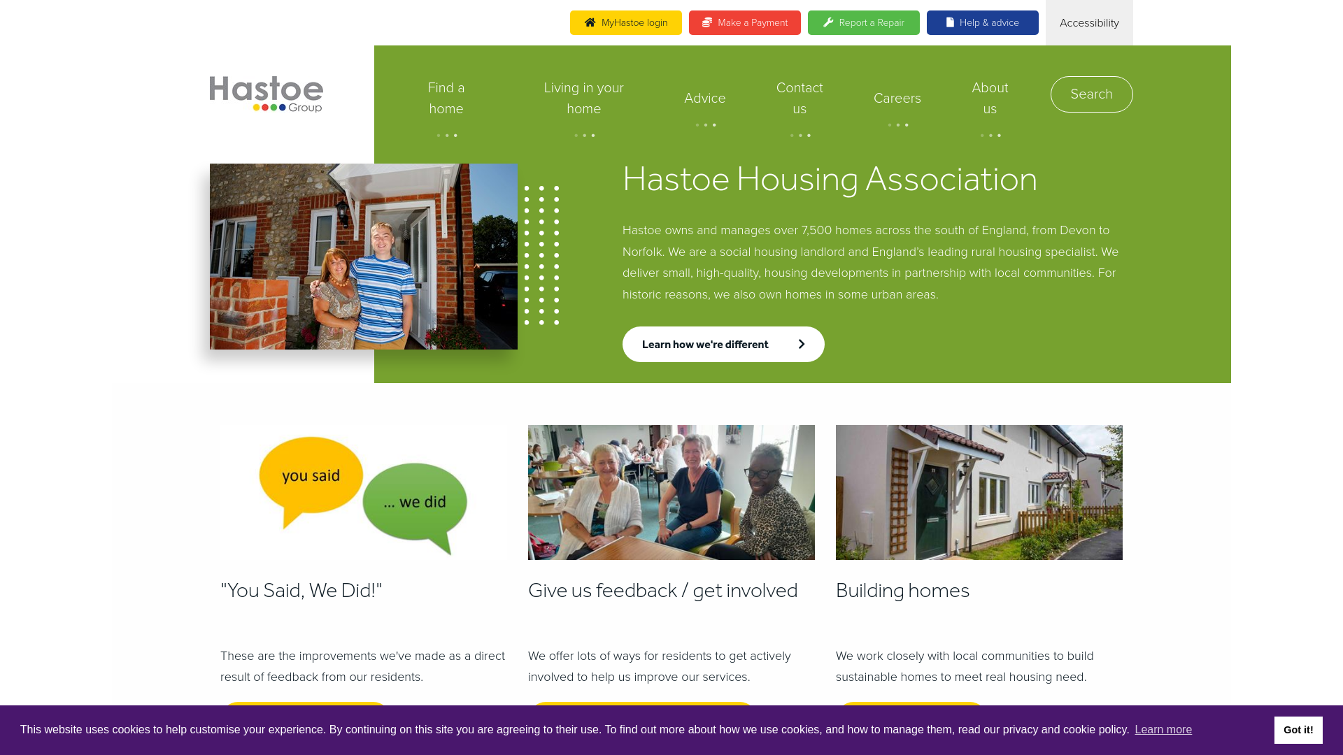 Website screenshot