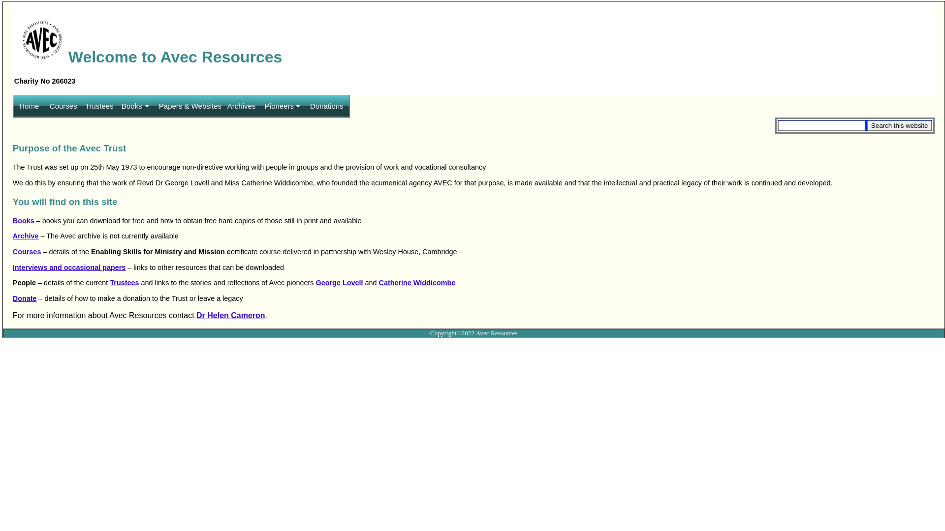 Website screenshot