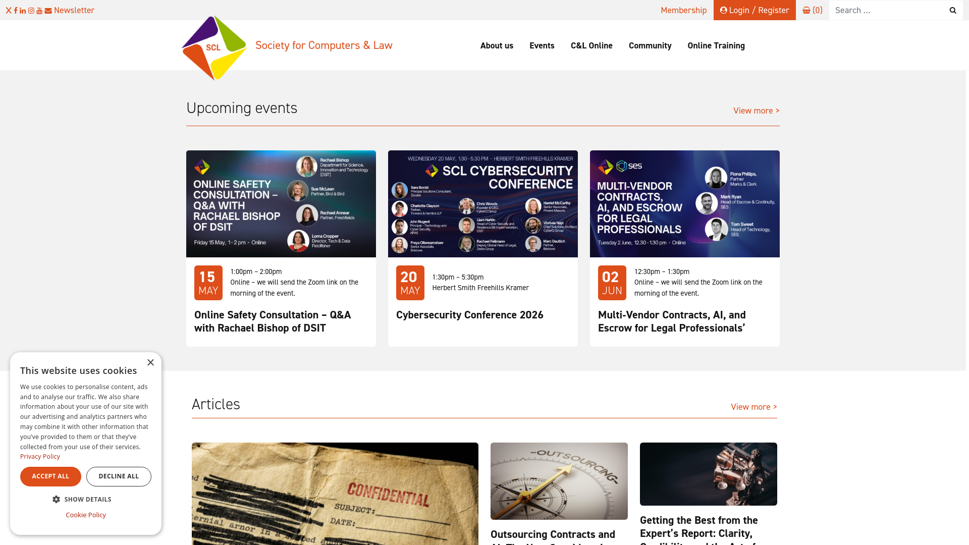 Website screenshot