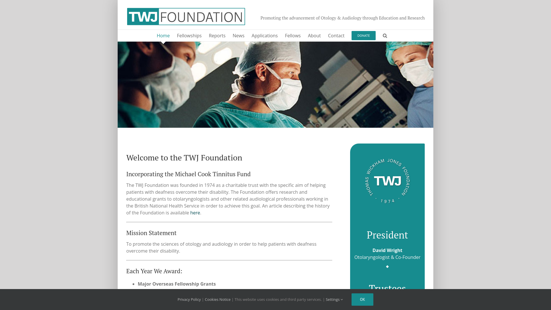 Website screenshot
