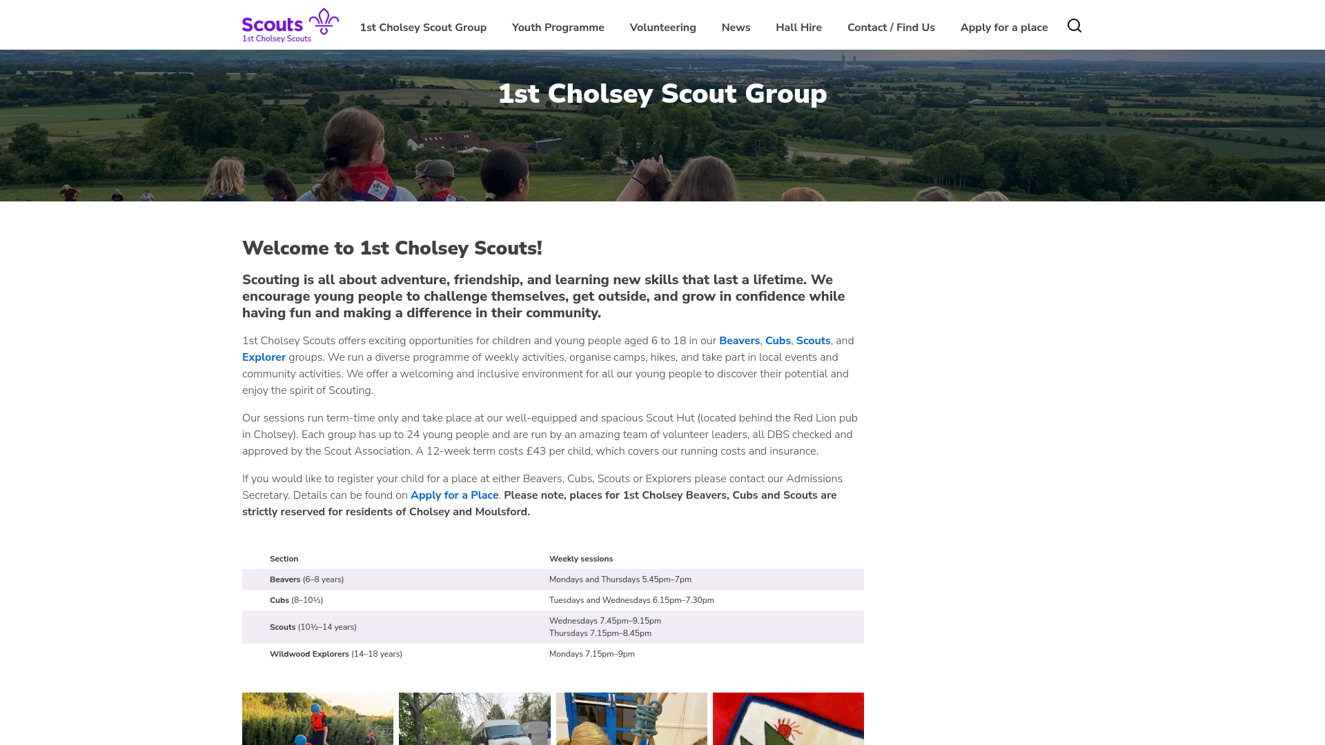 Website screenshot