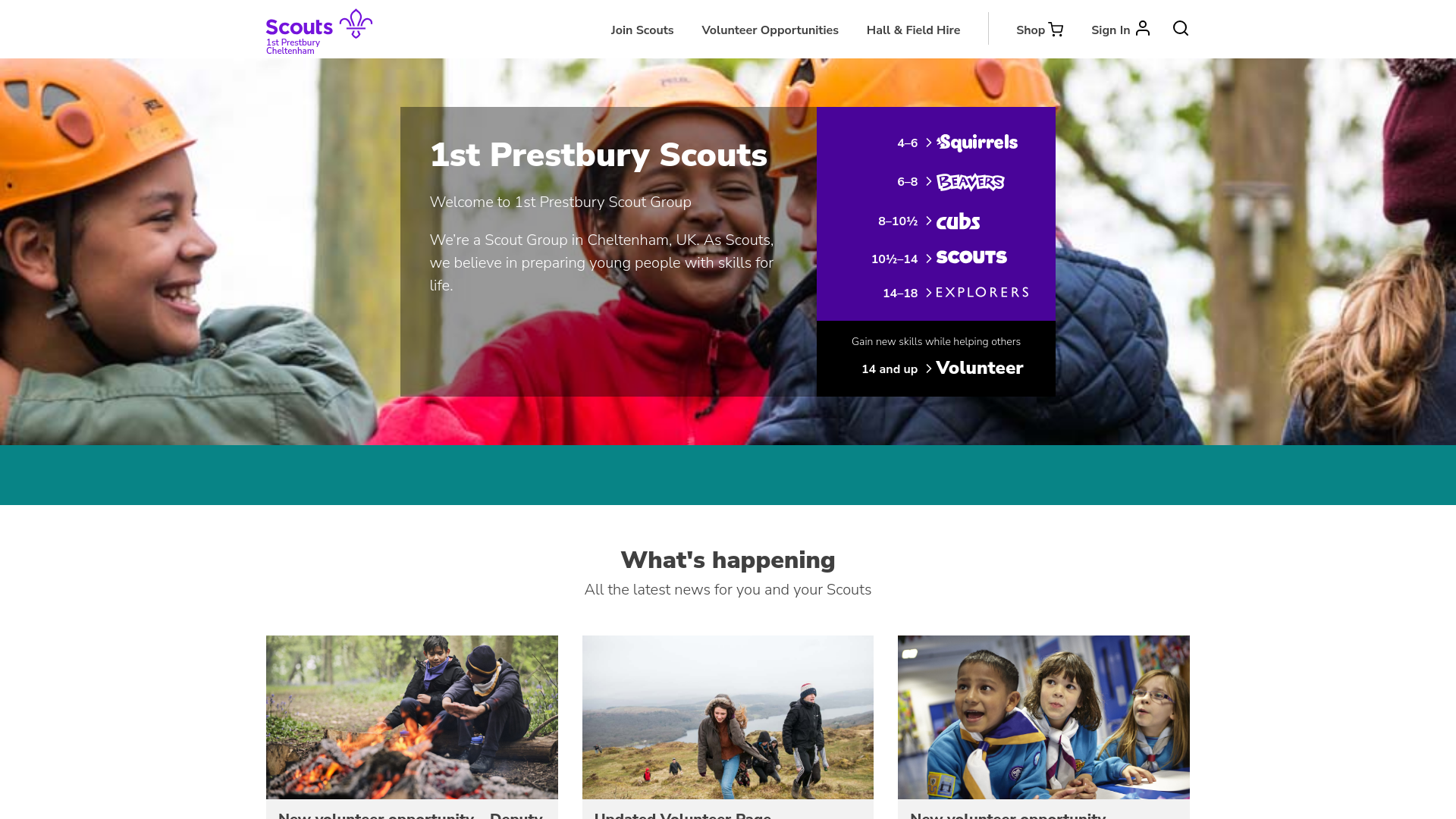 Website screenshot