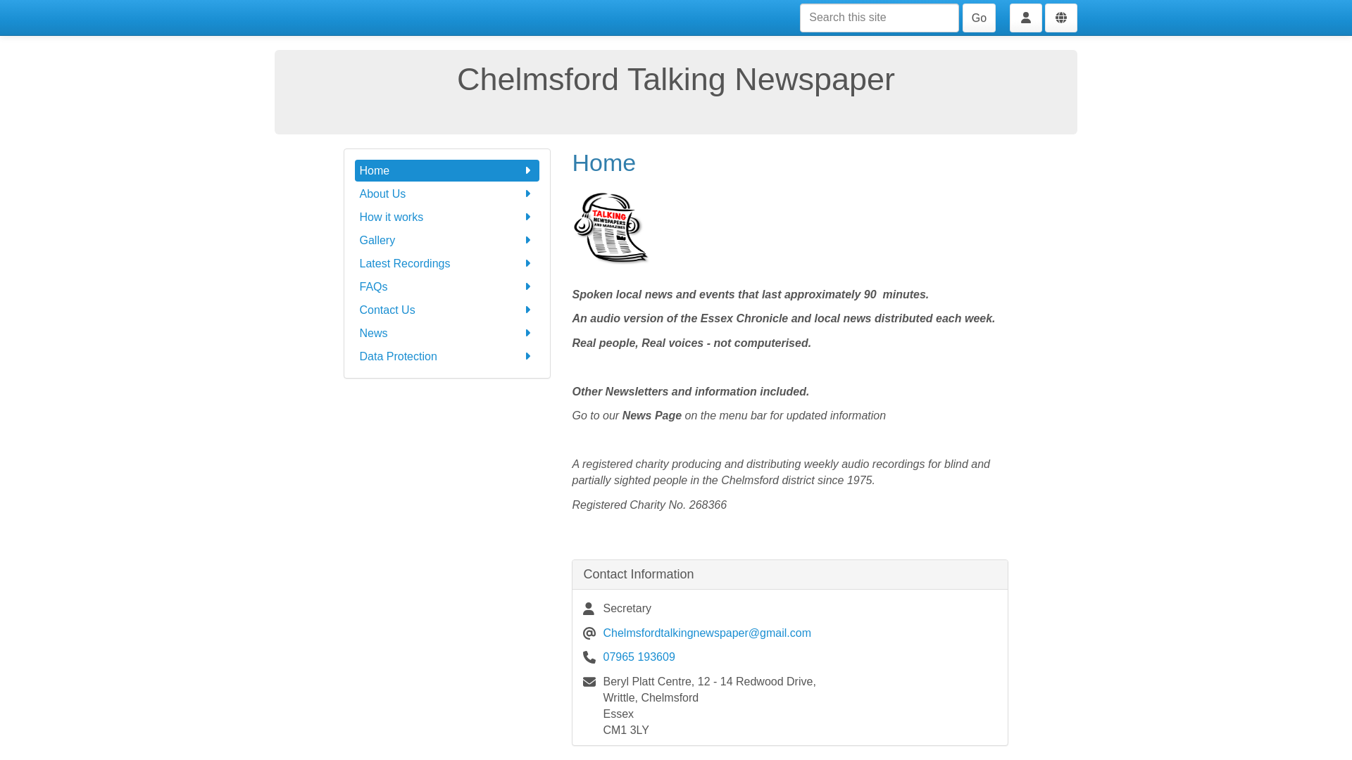 Website screenshot