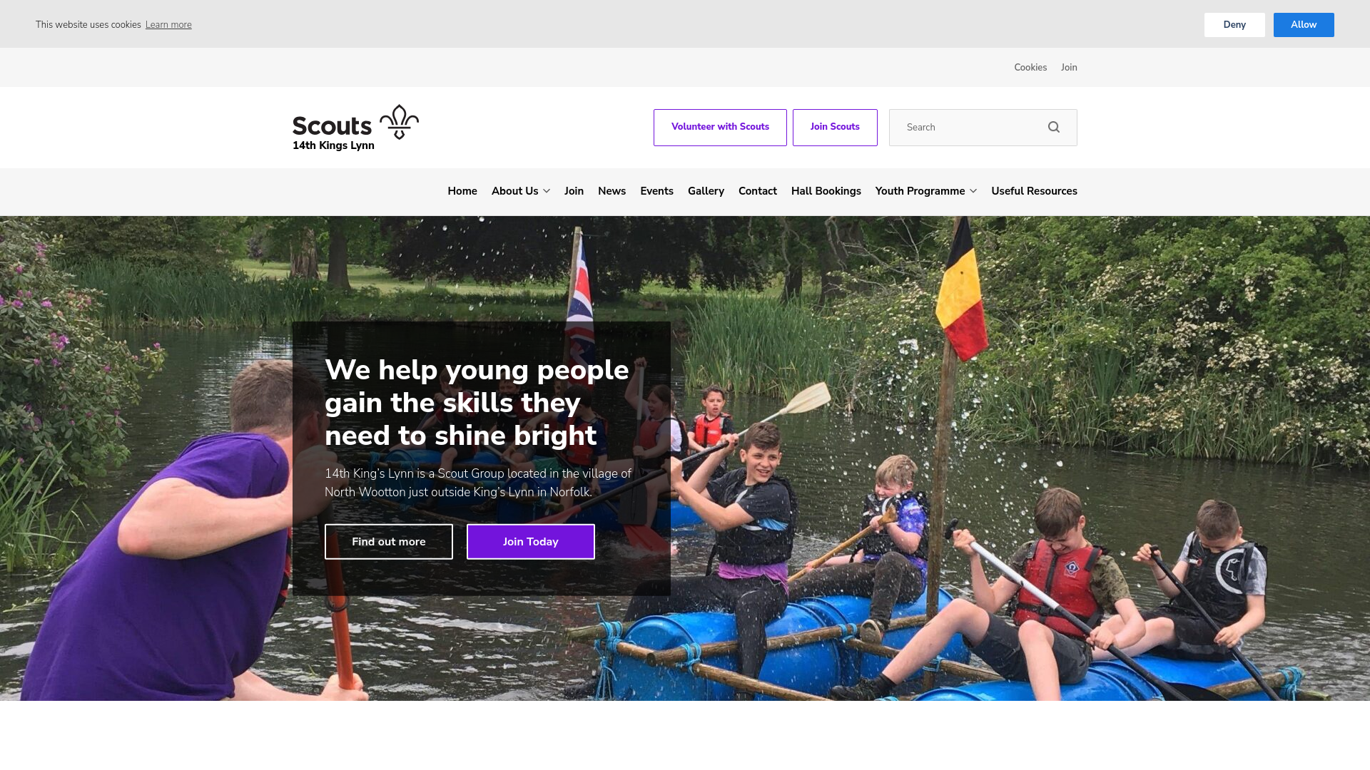 Website screenshot