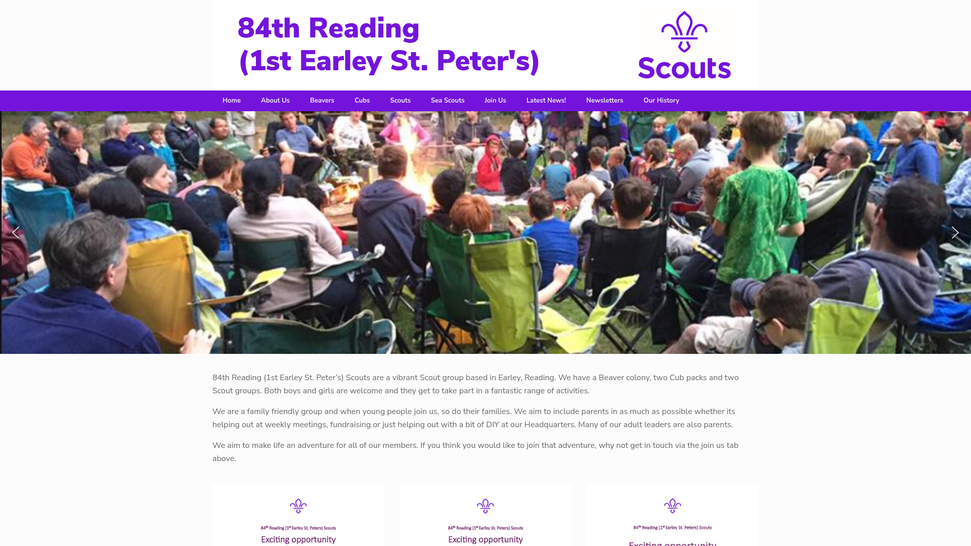 Website screenshot