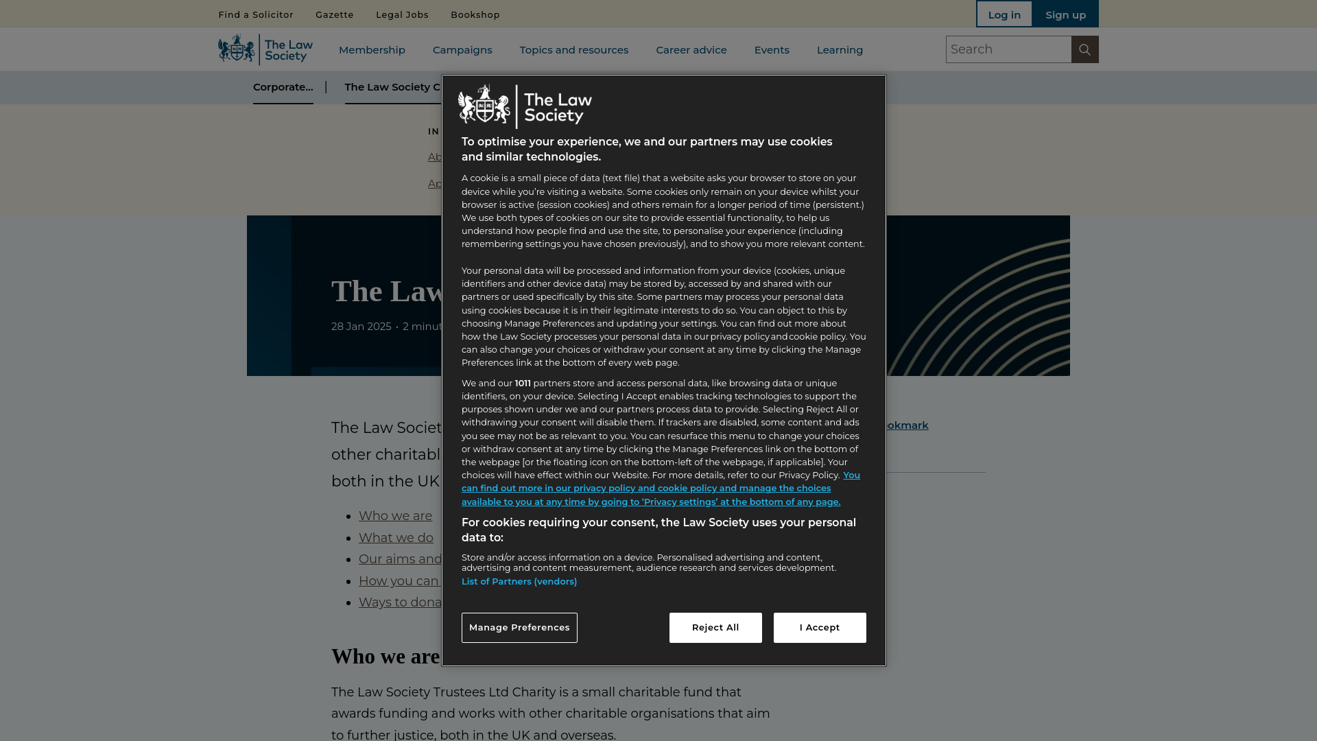 Website screenshot