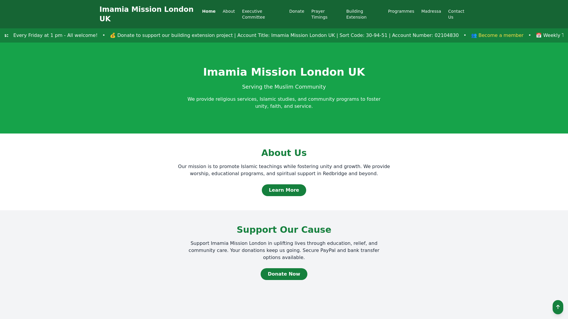 Website screenshot