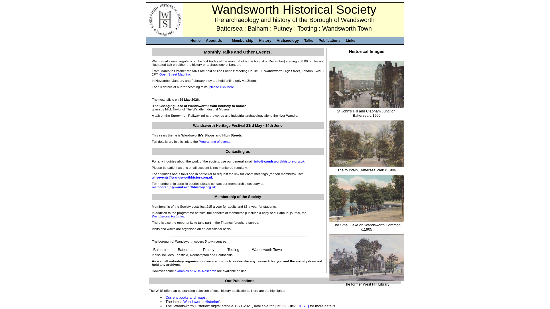 Website screenshot