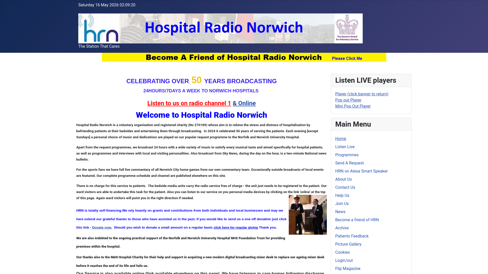Website screenshot