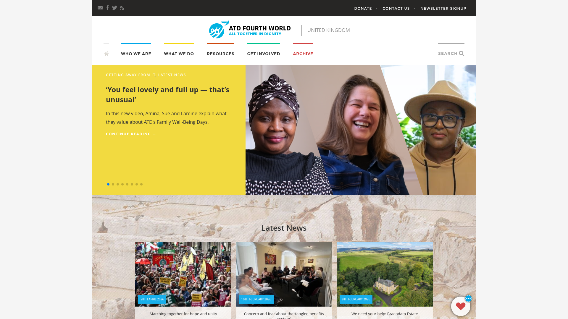 Website screenshot