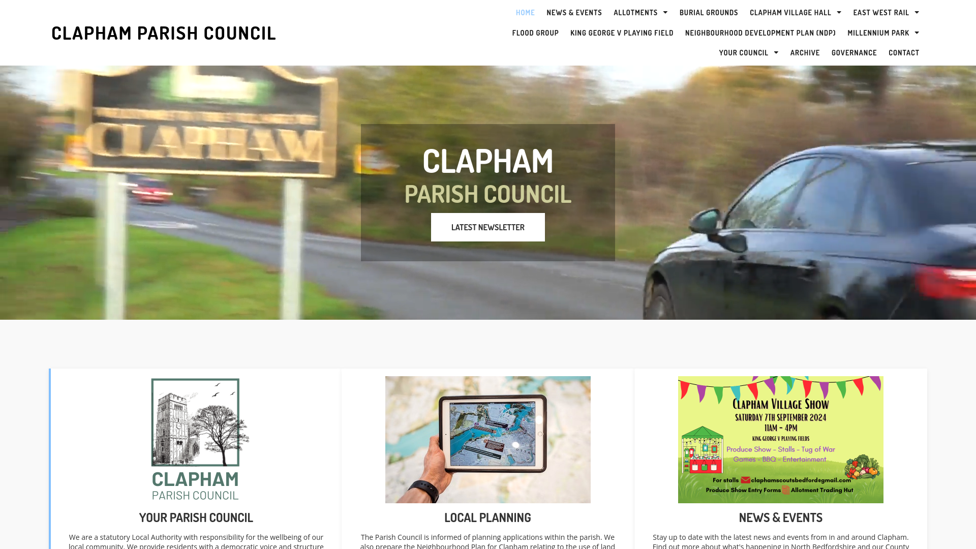 Website screenshot