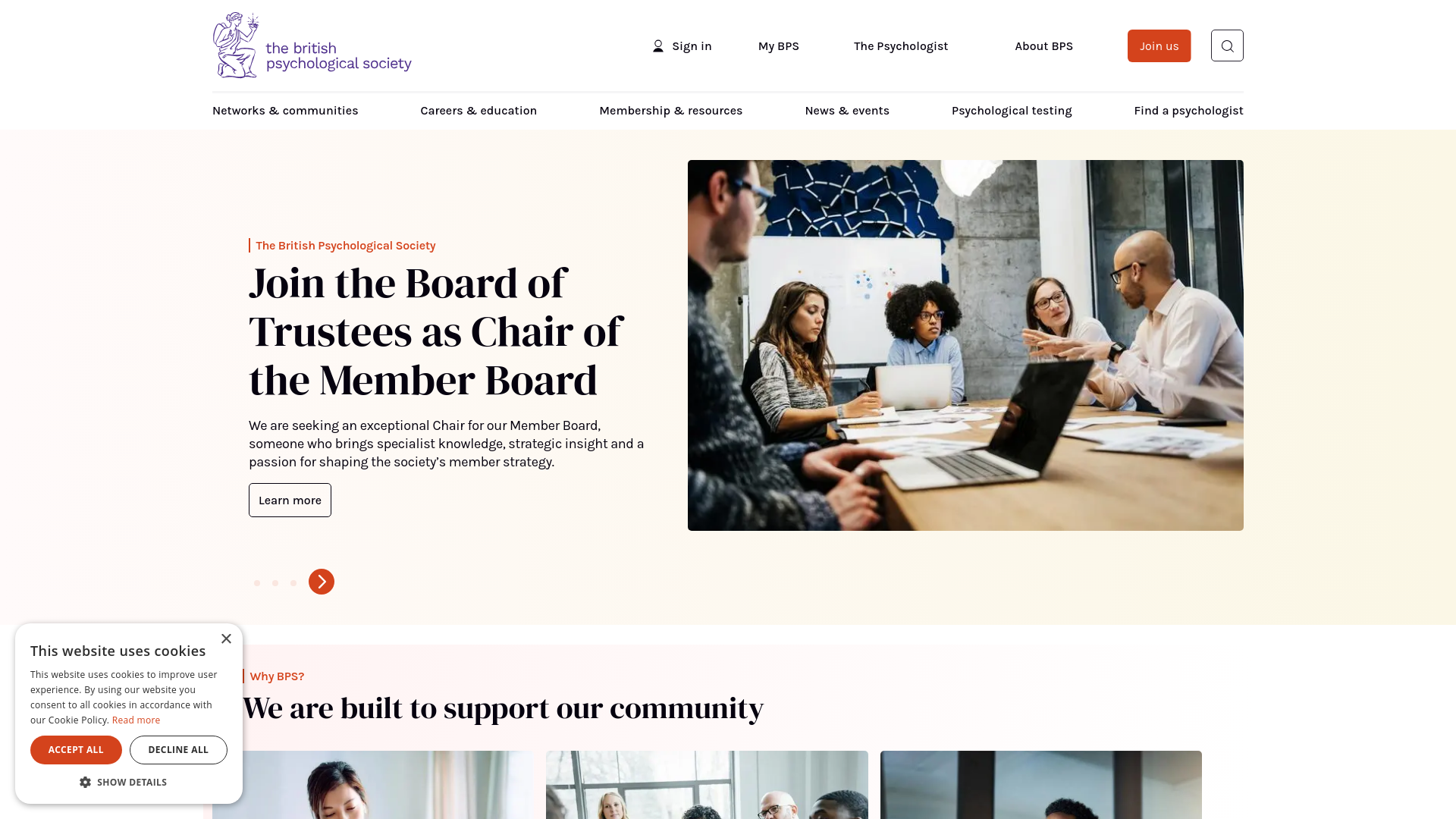 Website screenshot