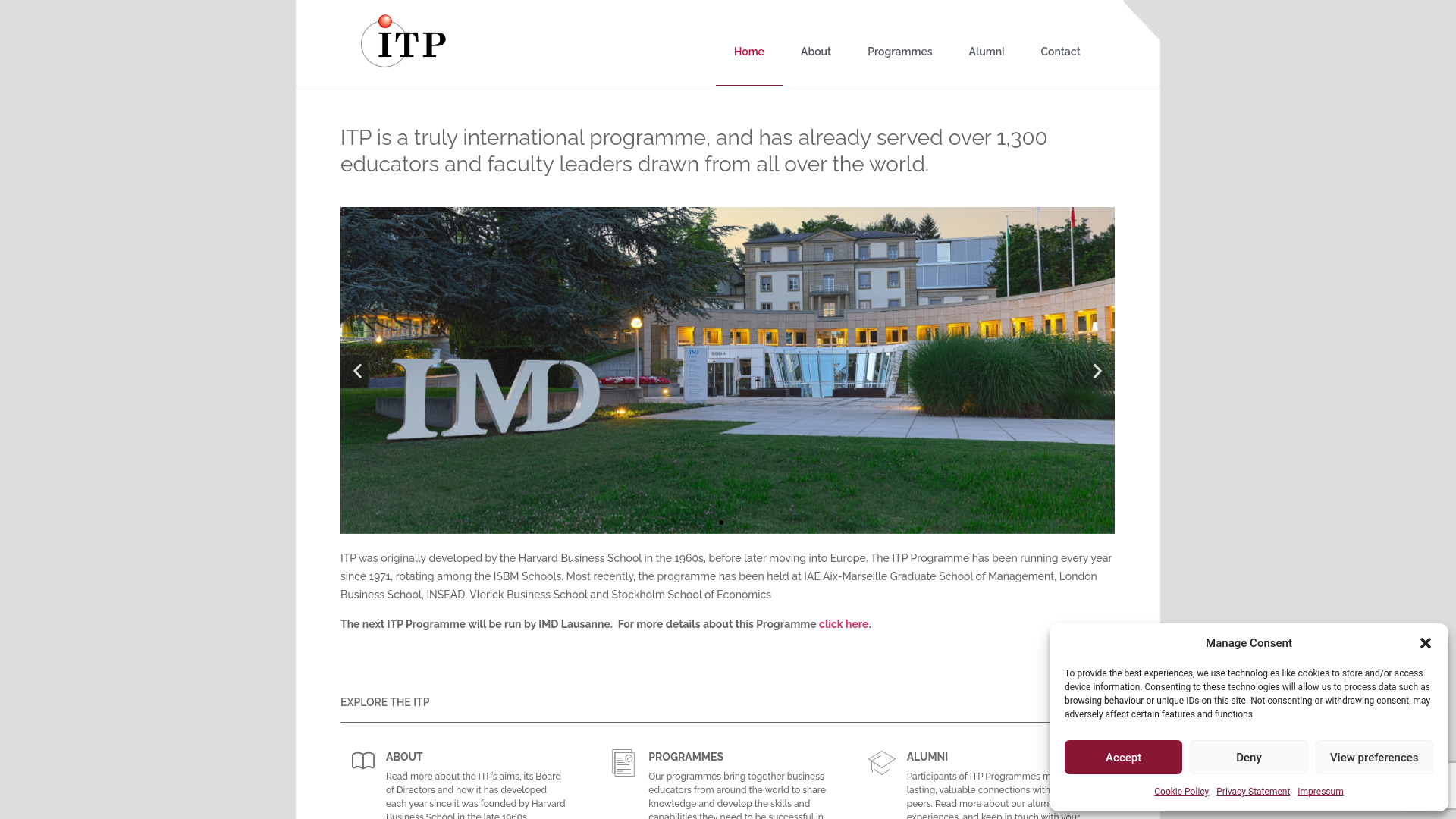 Website screenshot