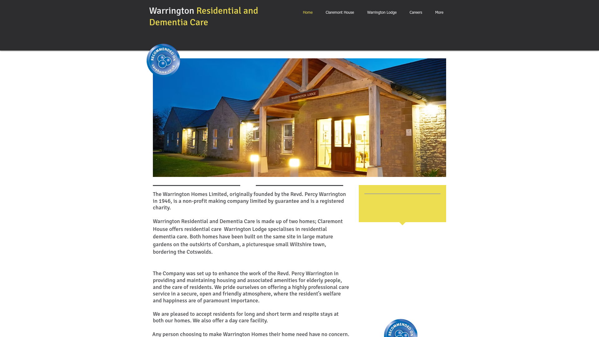 Website screenshot