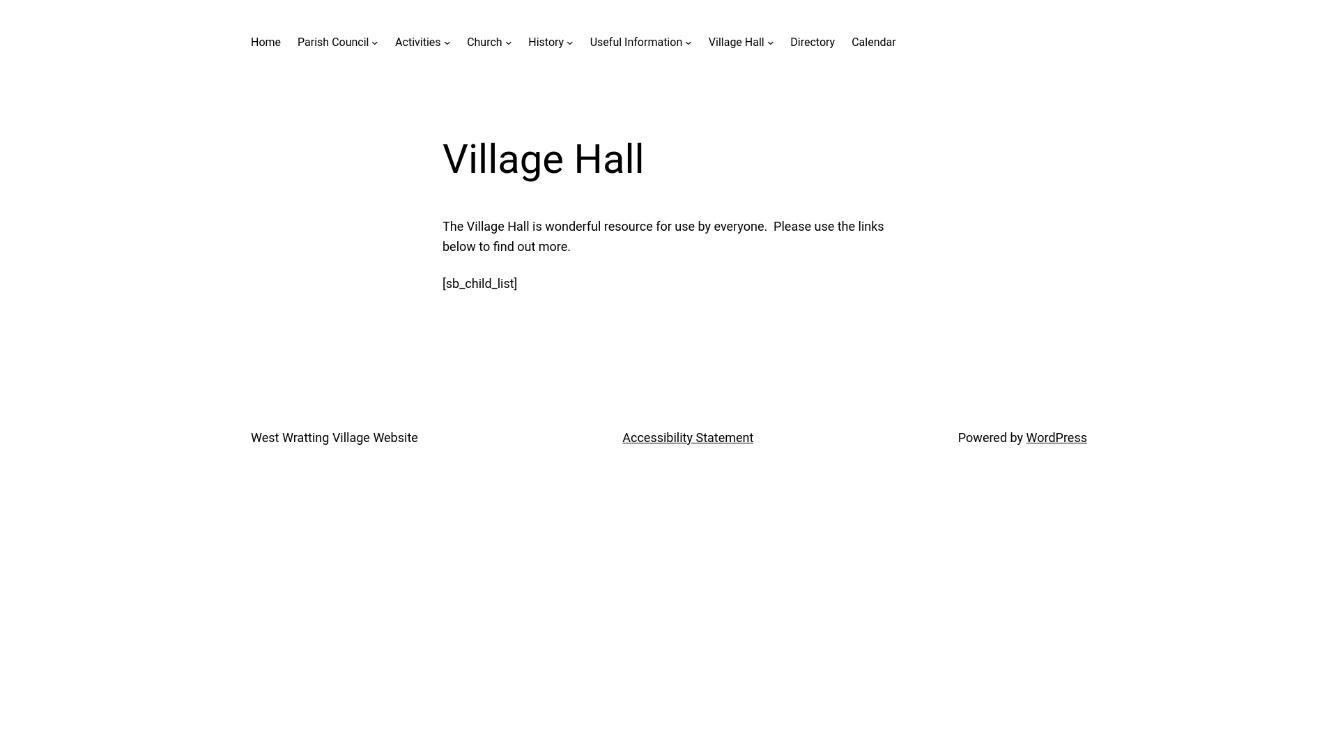 Website screenshot
