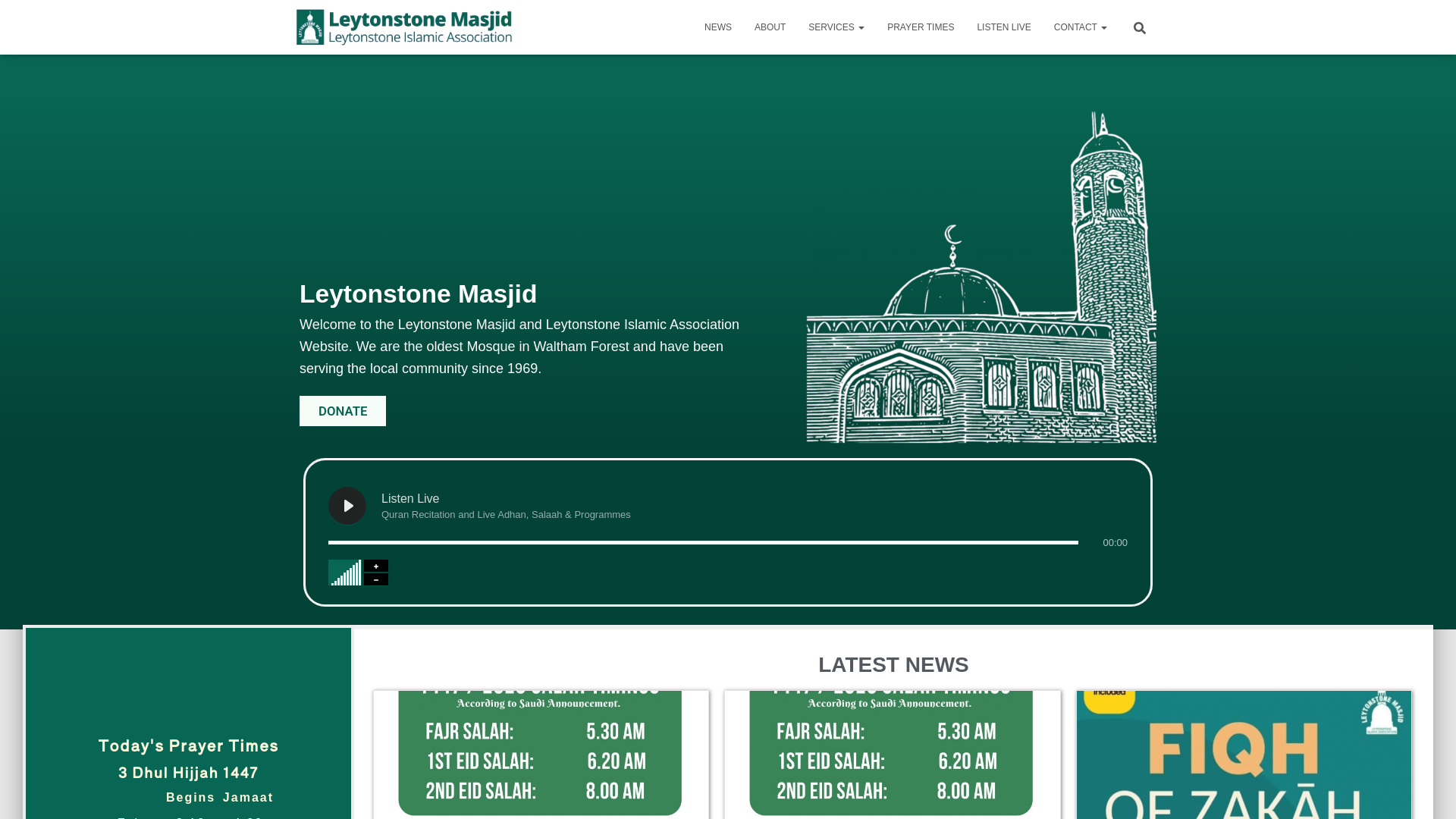 Website screenshot