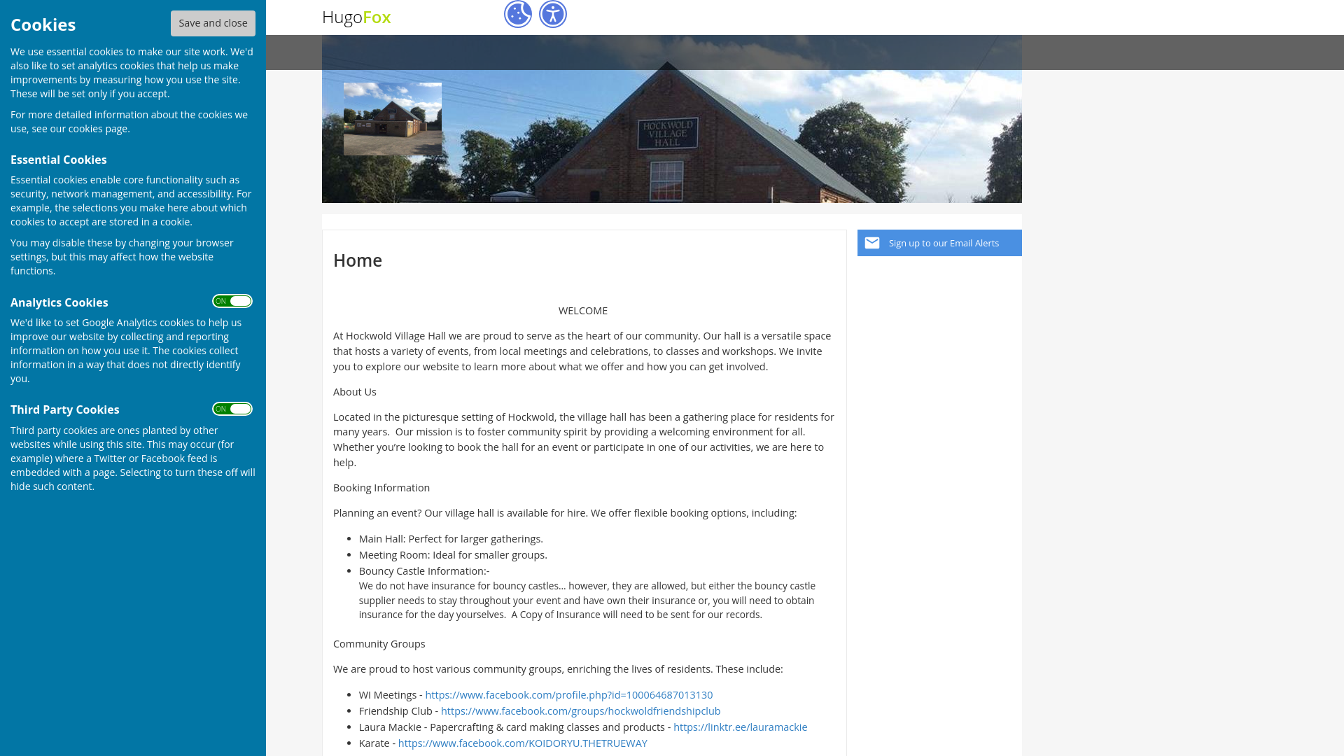 Website screenshot