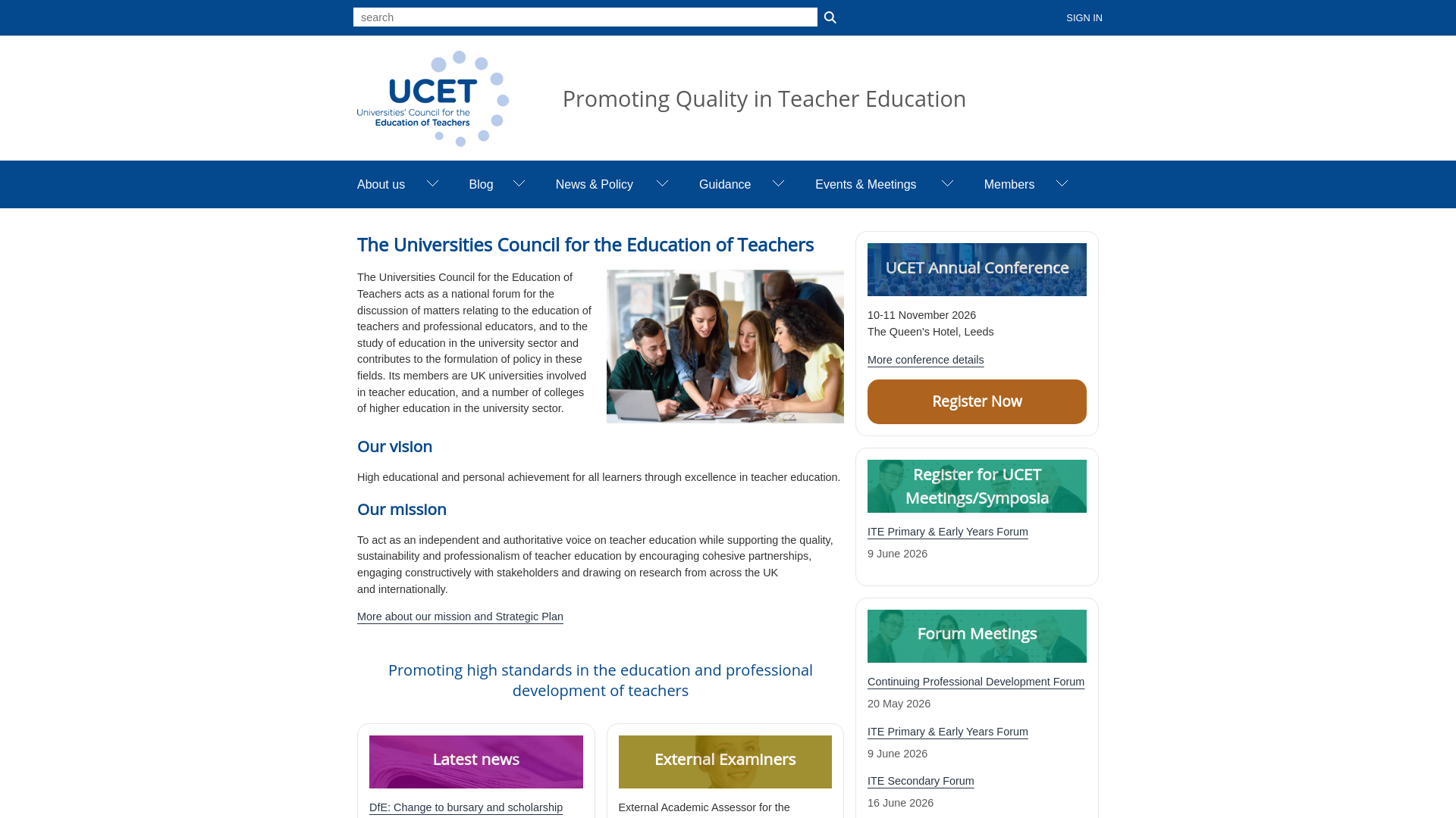 Website screenshot