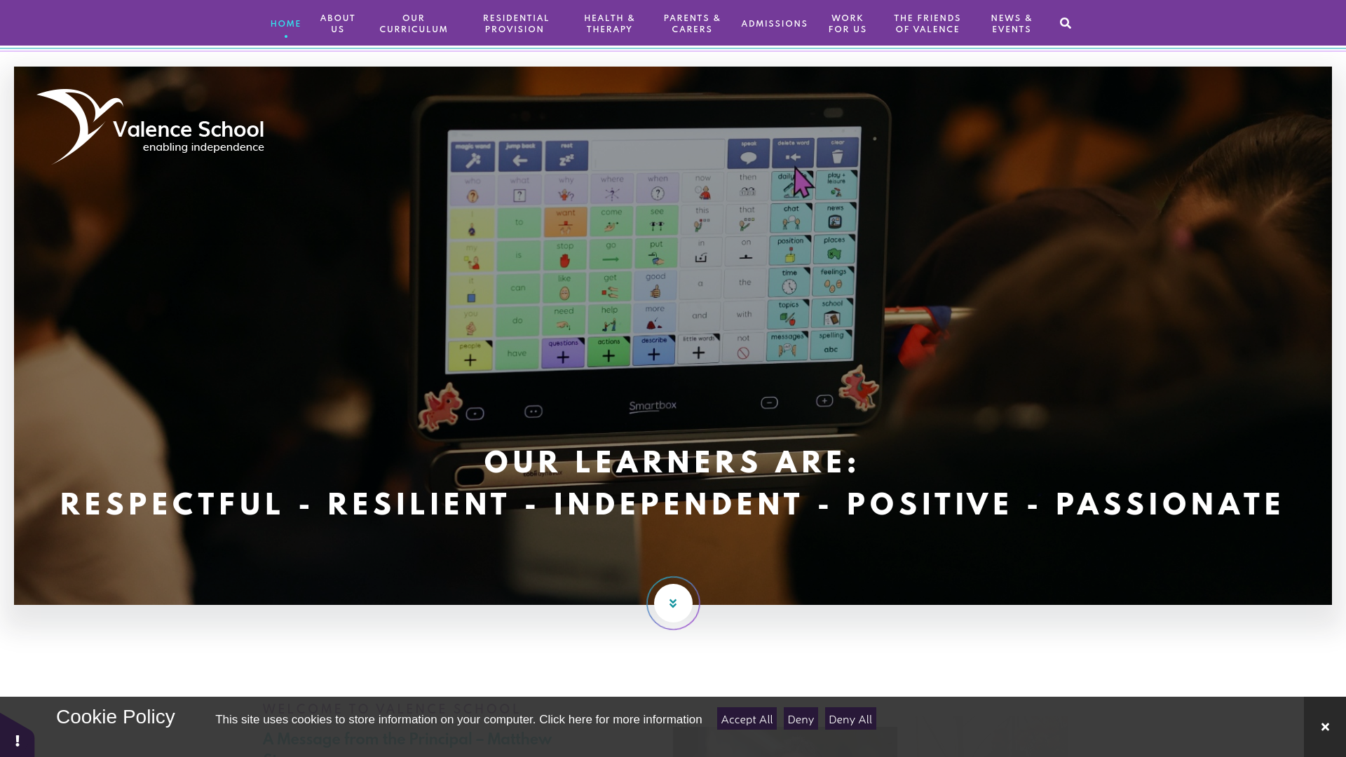 Website screenshot