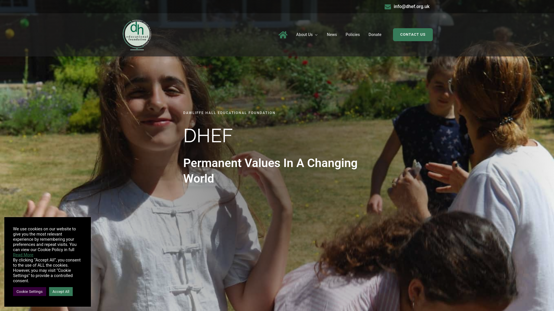 Website screenshot