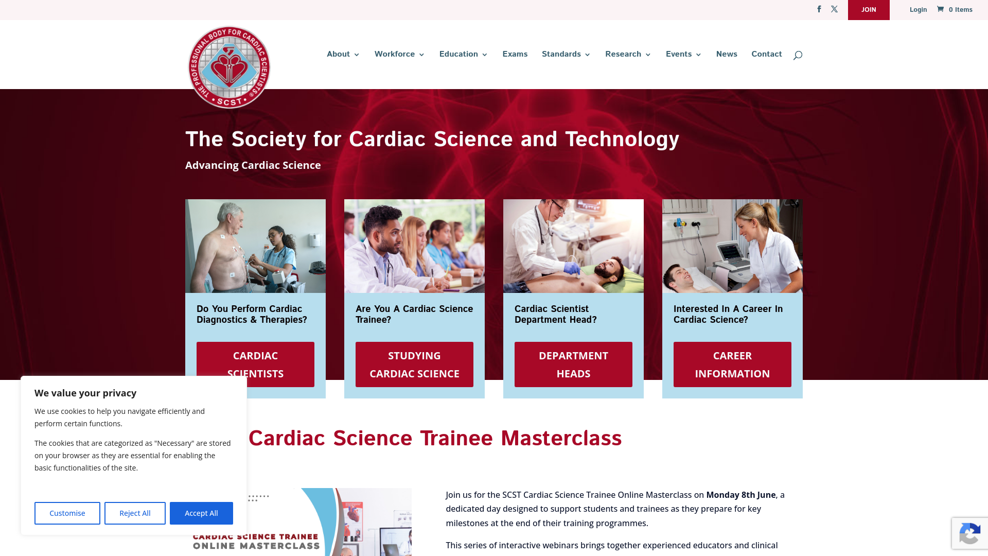 Website screenshot