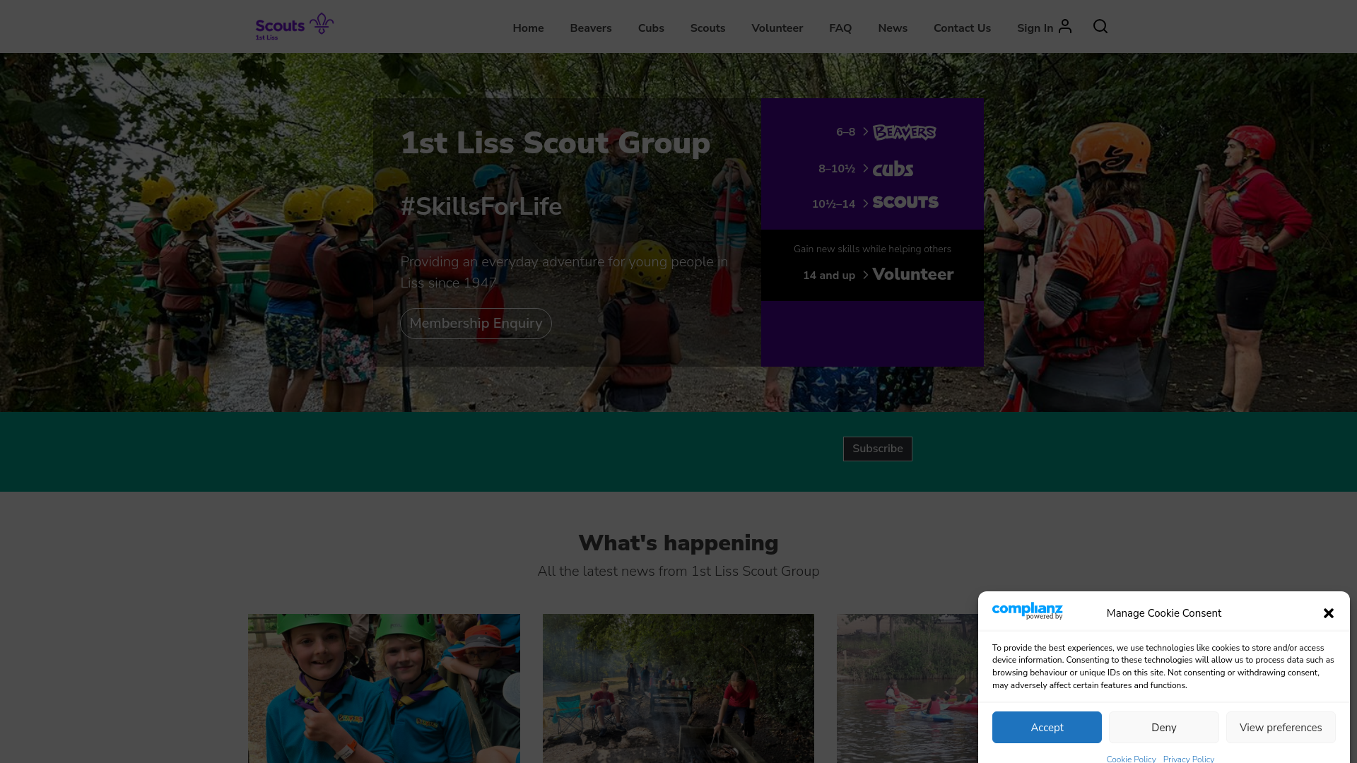 Website screenshot