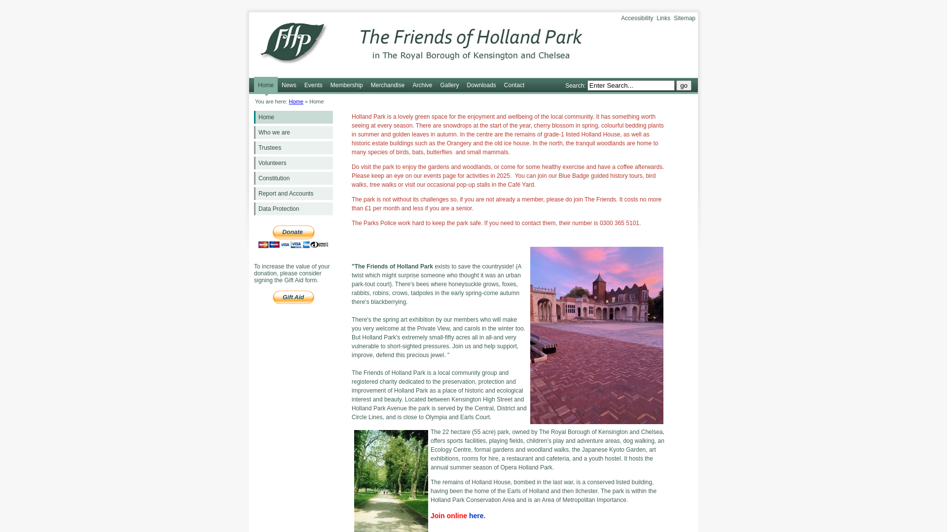 Website screenshot