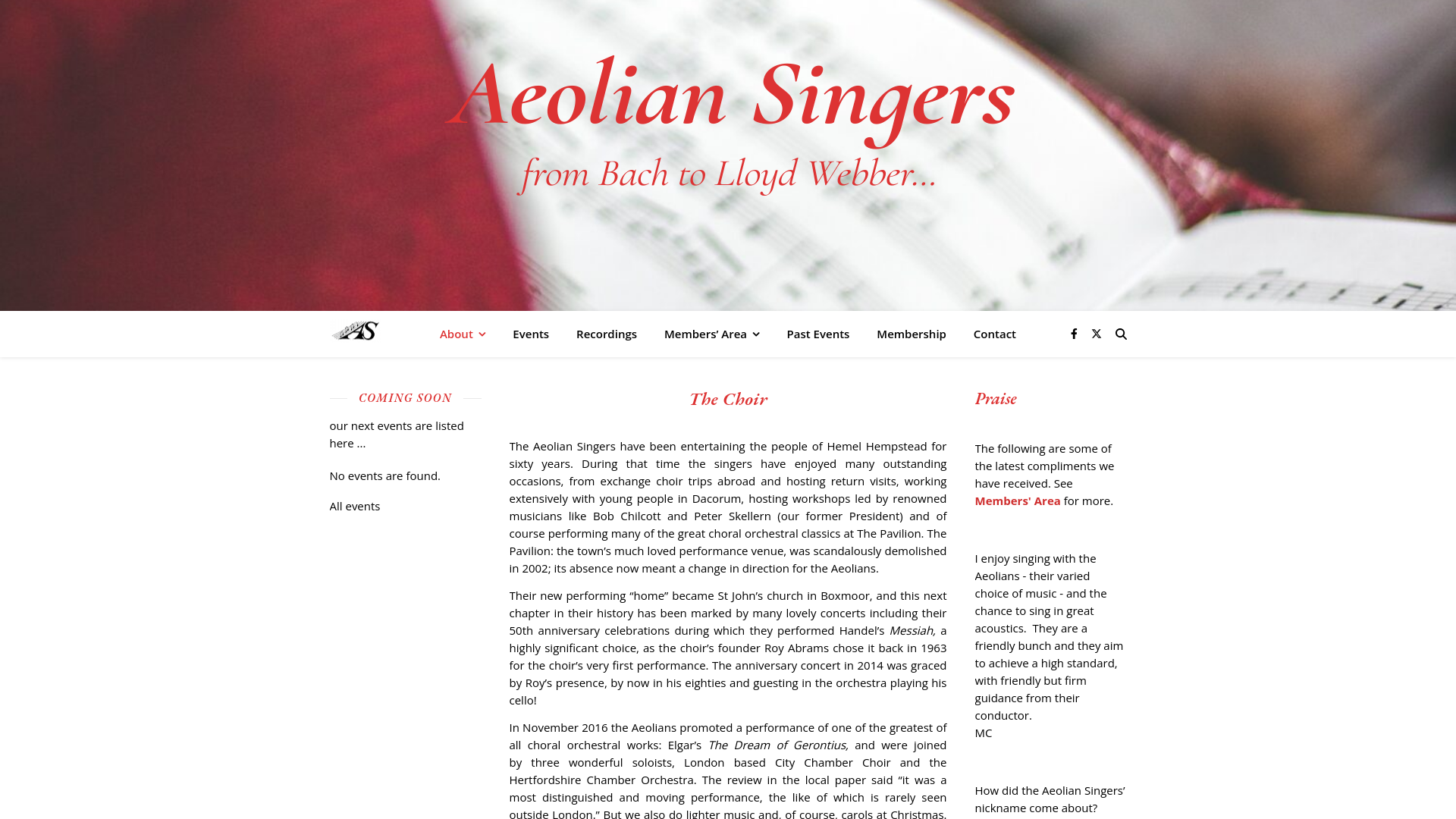 Website screenshot