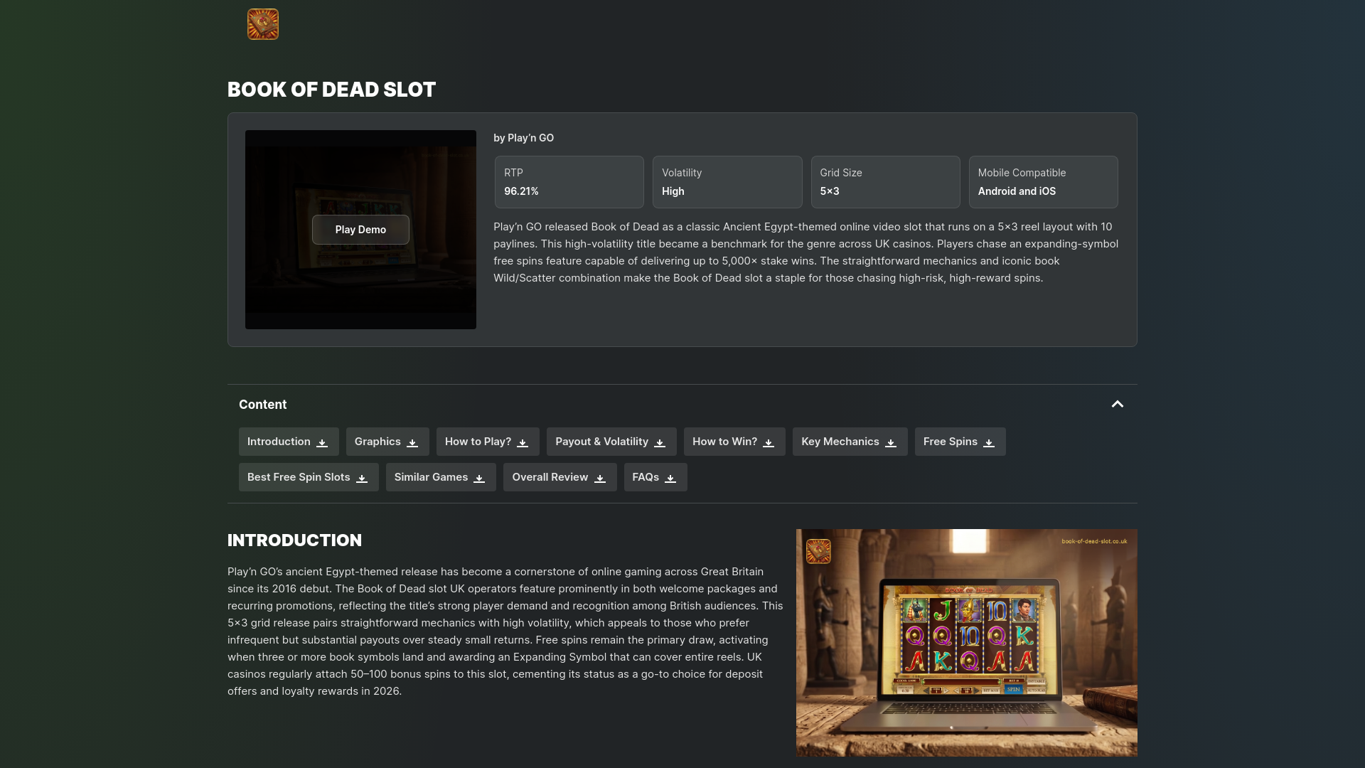 Website screenshot
