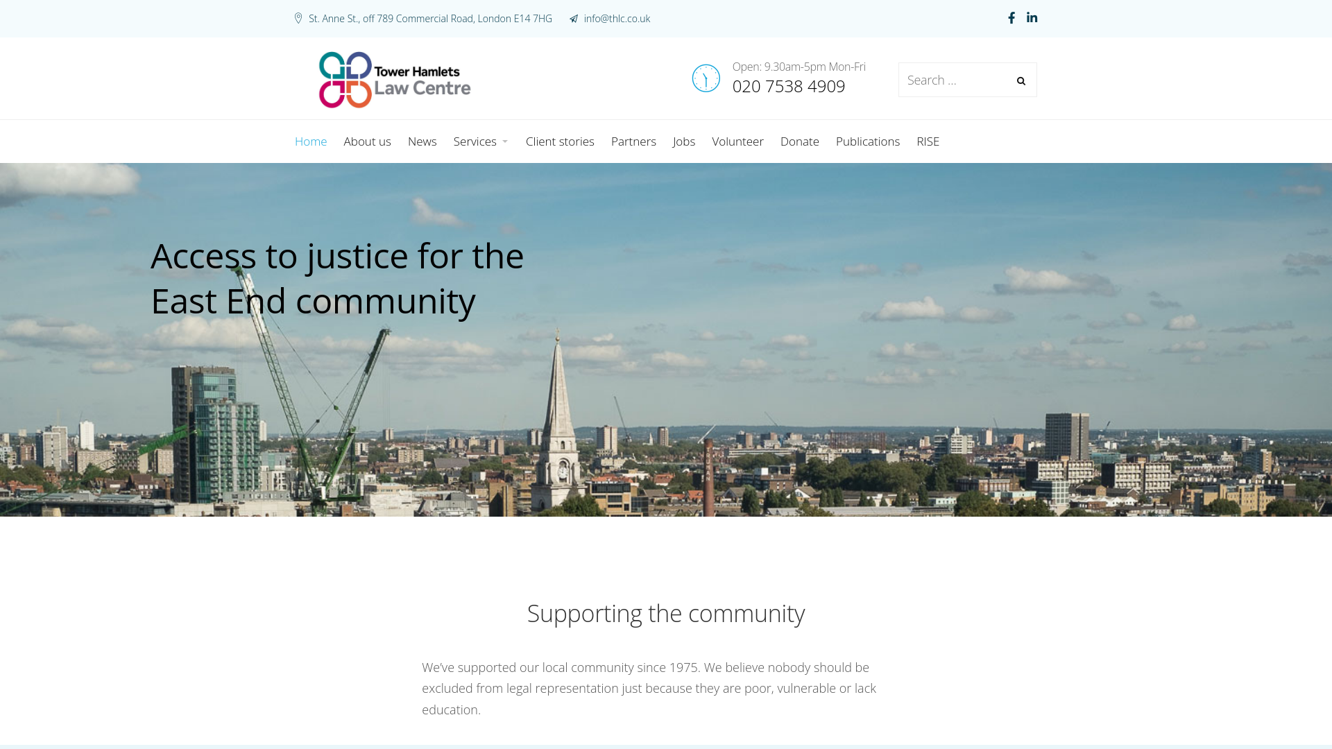 Website screenshot