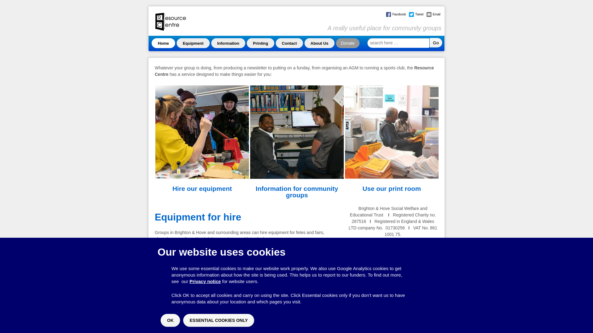 Website screenshot