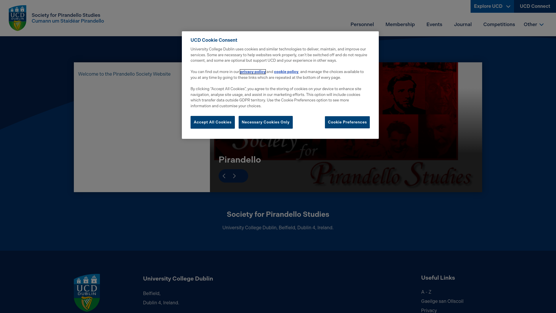 Website screenshot