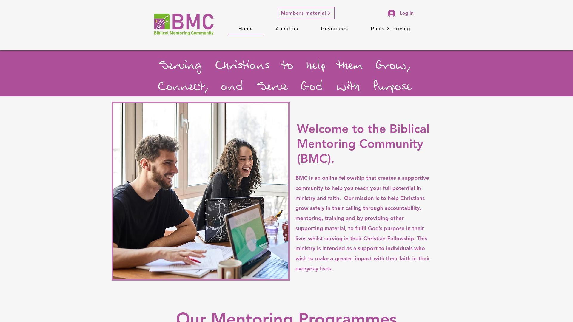 Website screenshot