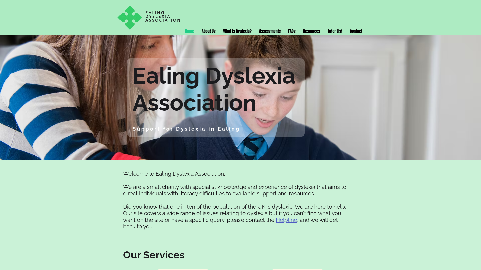 Website screenshot