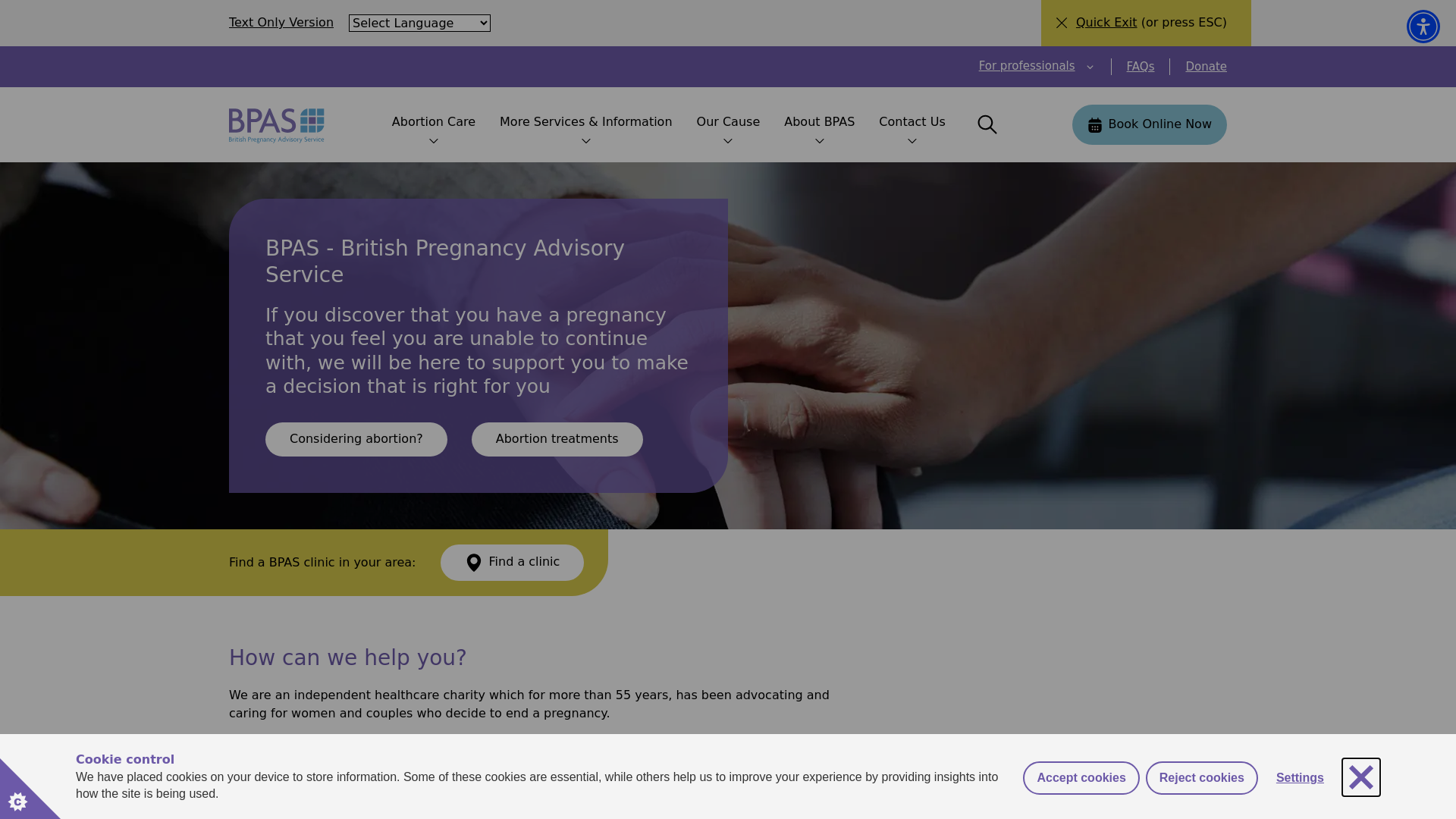 Website screenshot
