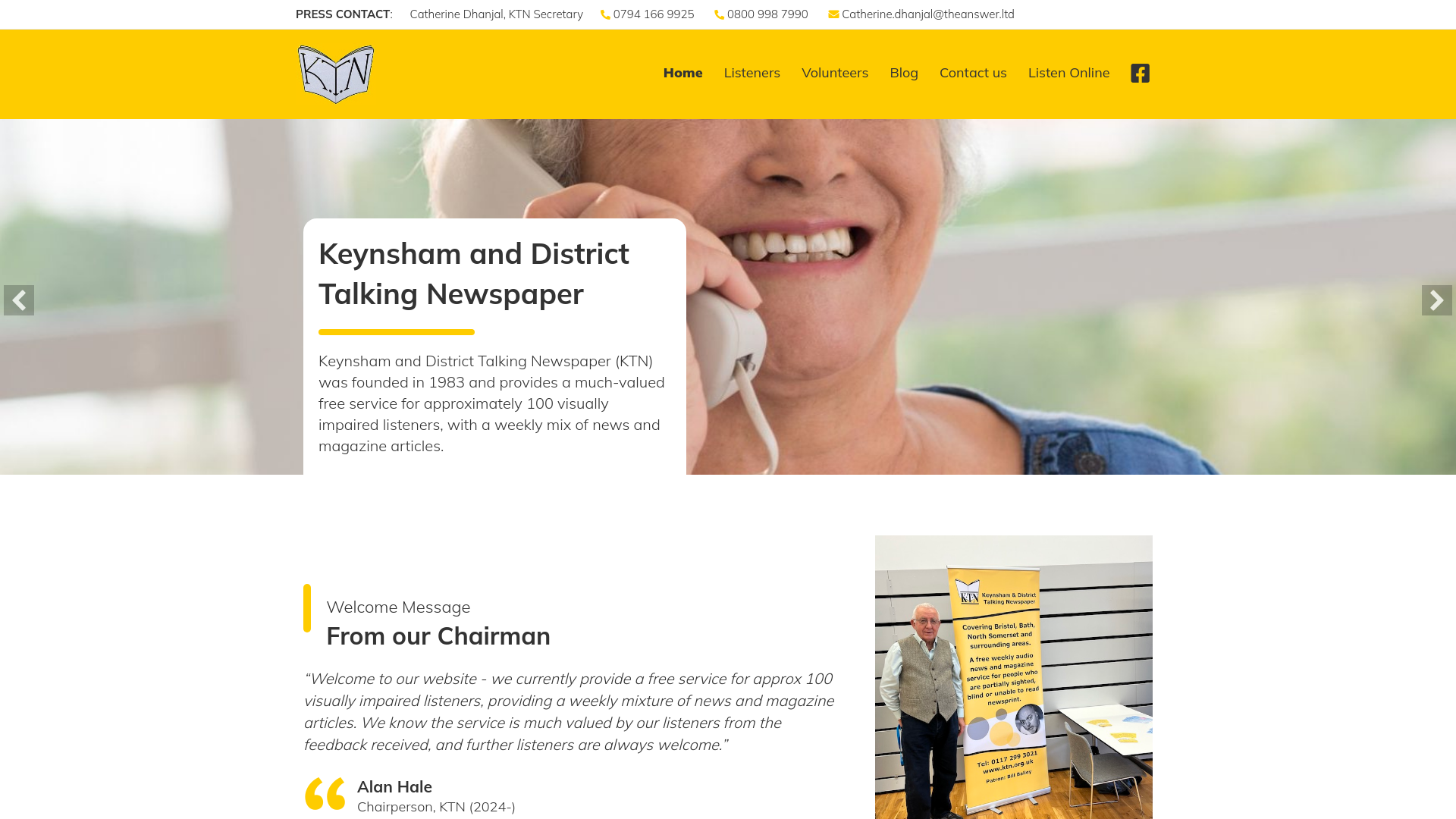 Website screenshot