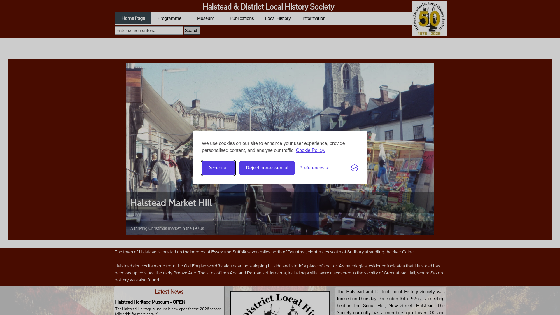 Website screenshot