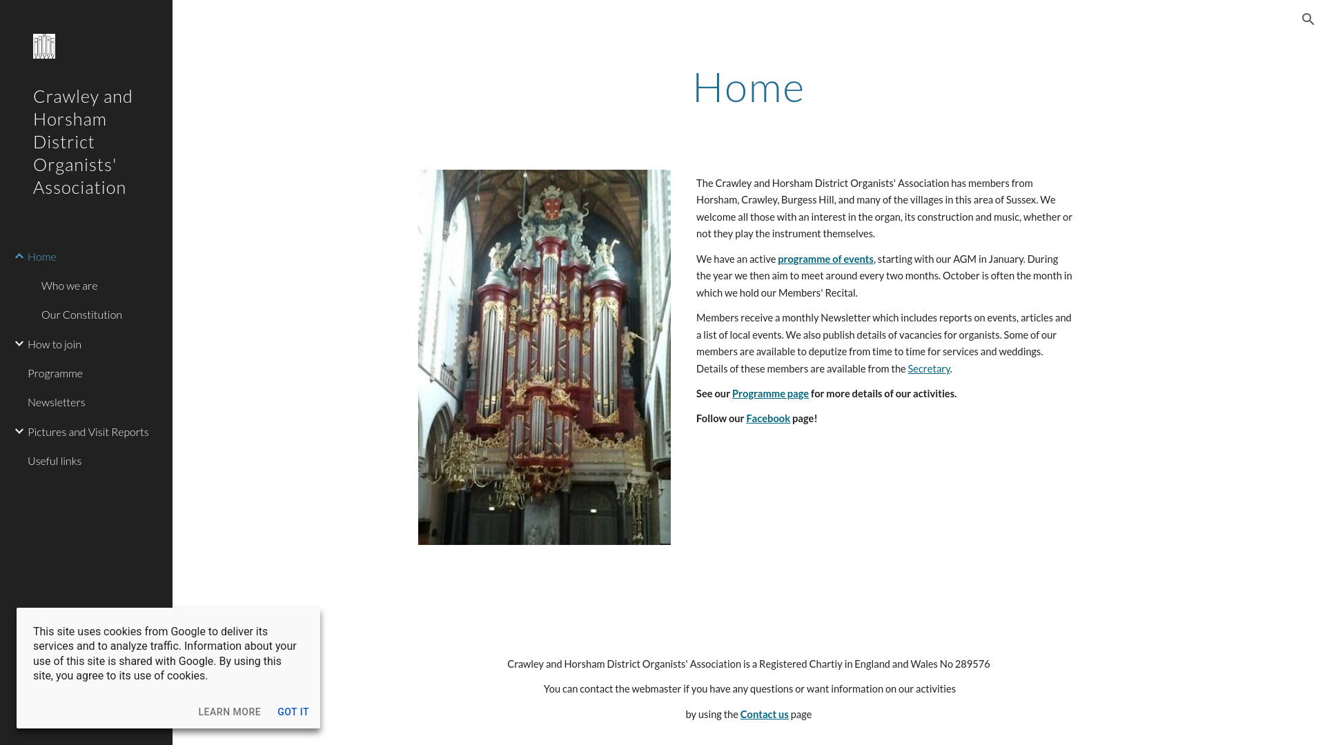 Website screenshot