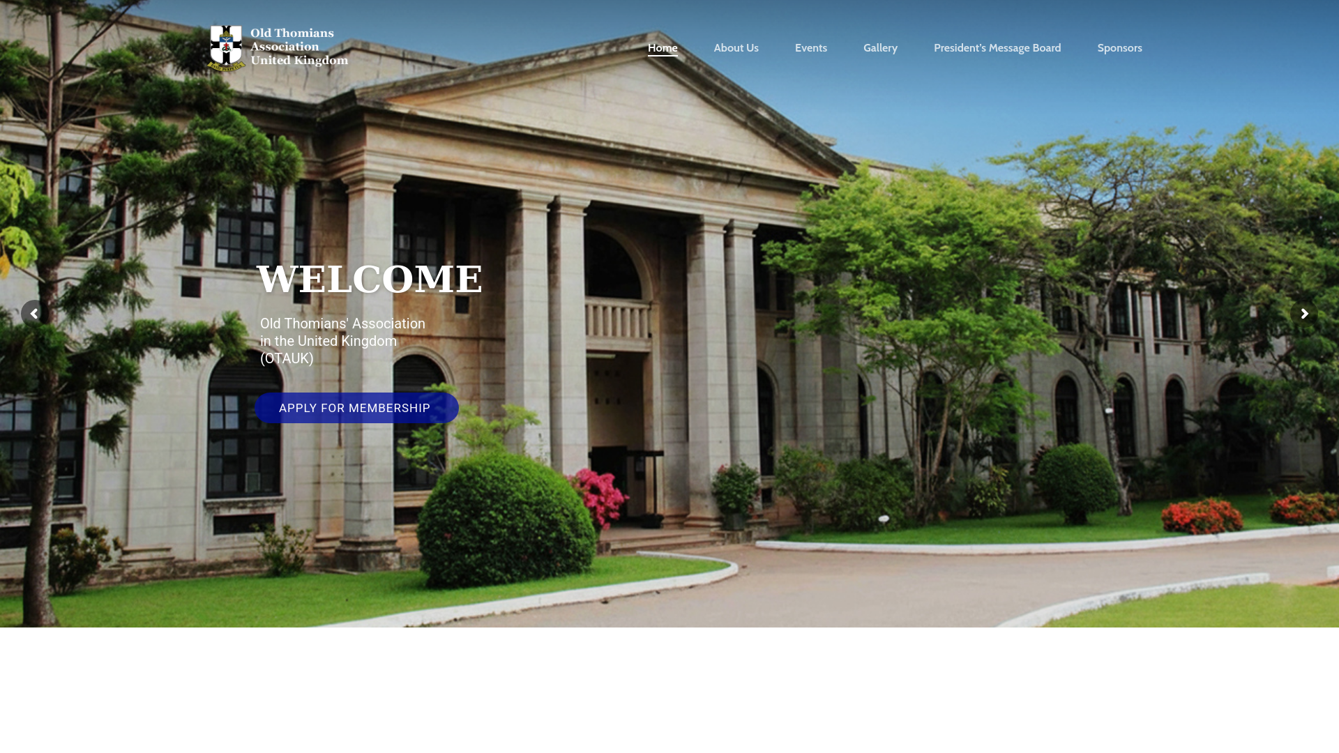 Website screenshot