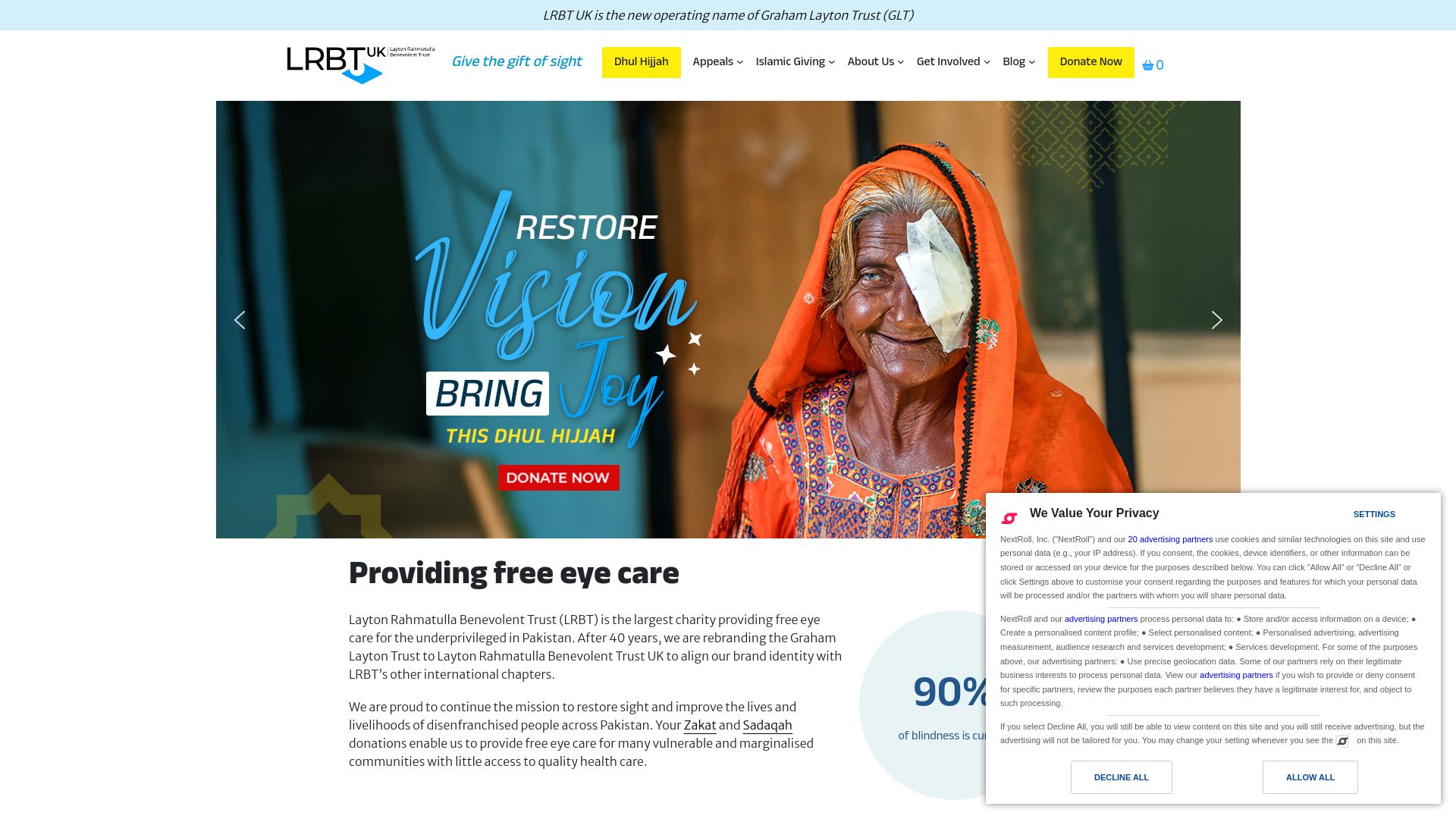 Website screenshot