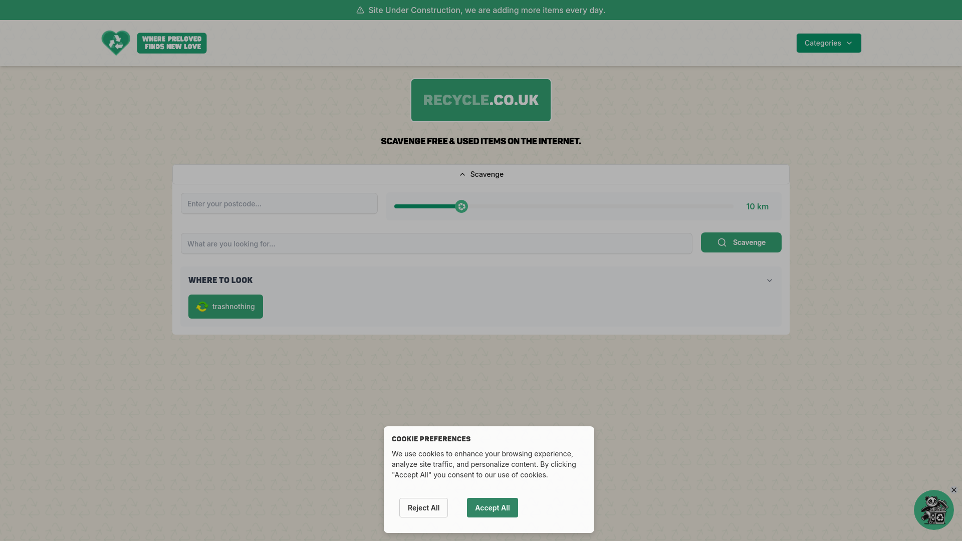 Website screenshot