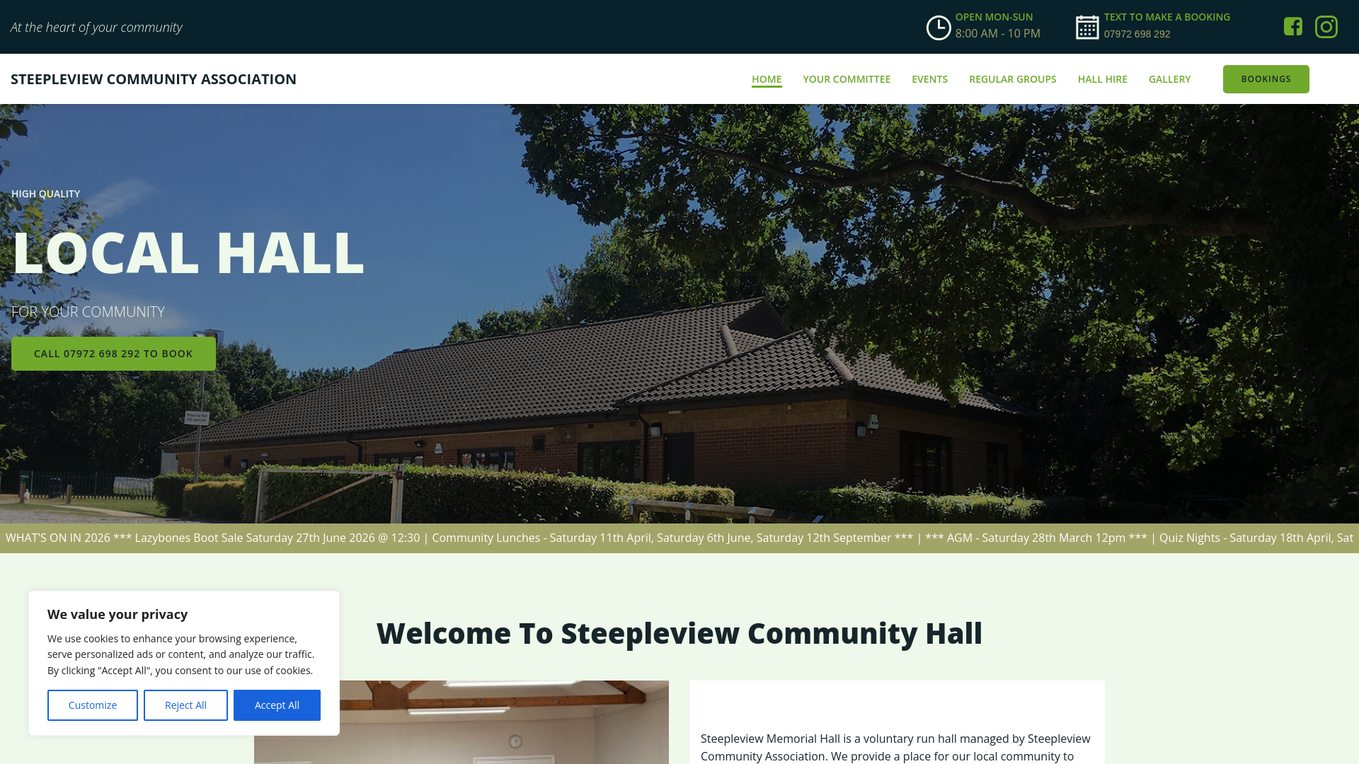 Website screenshot