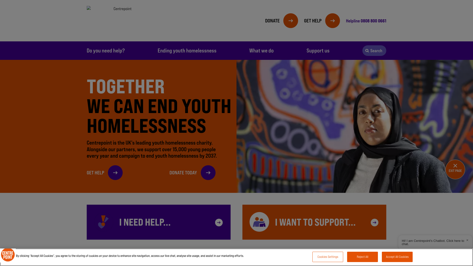 Website screenshot