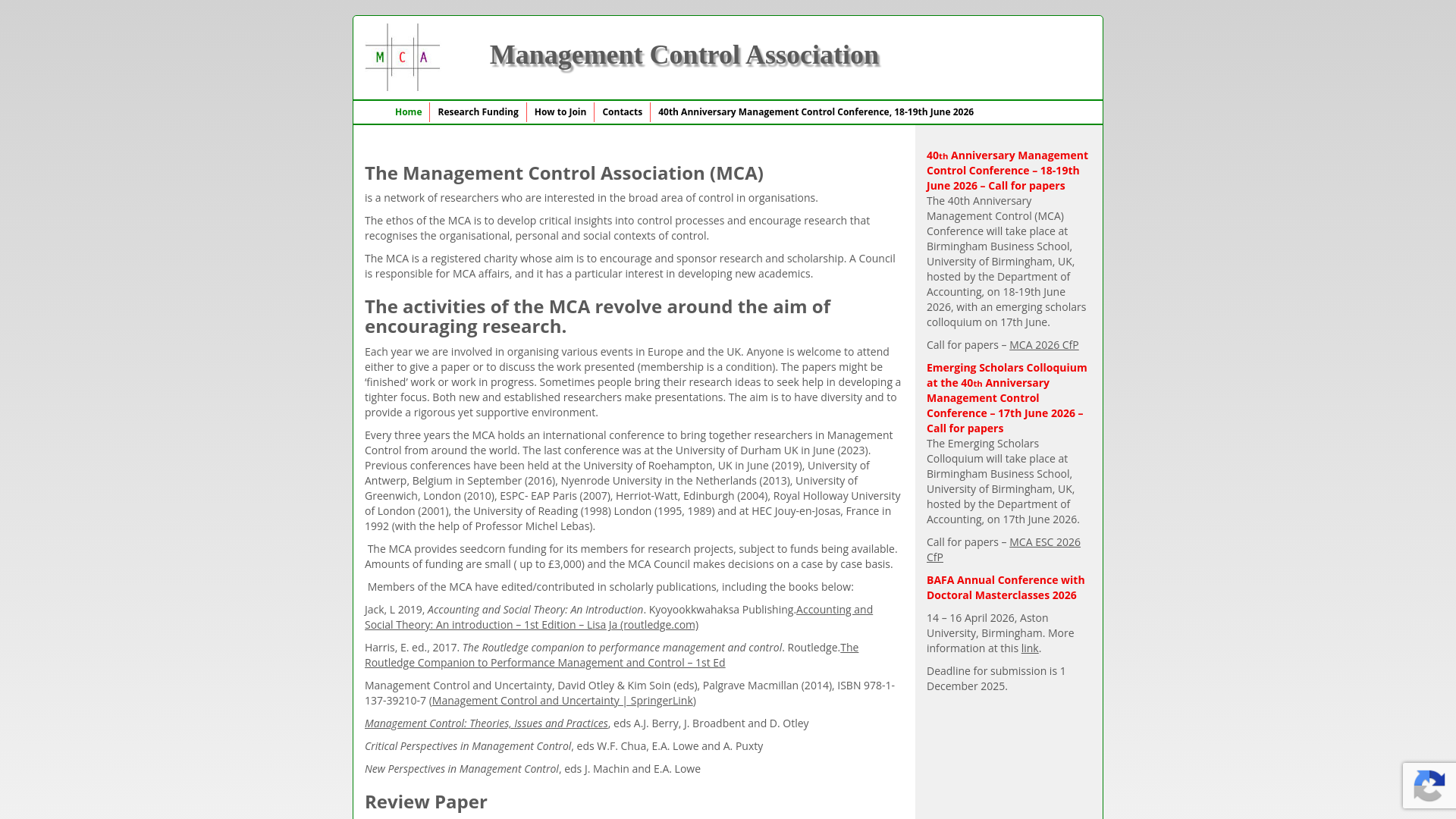 Website screenshot