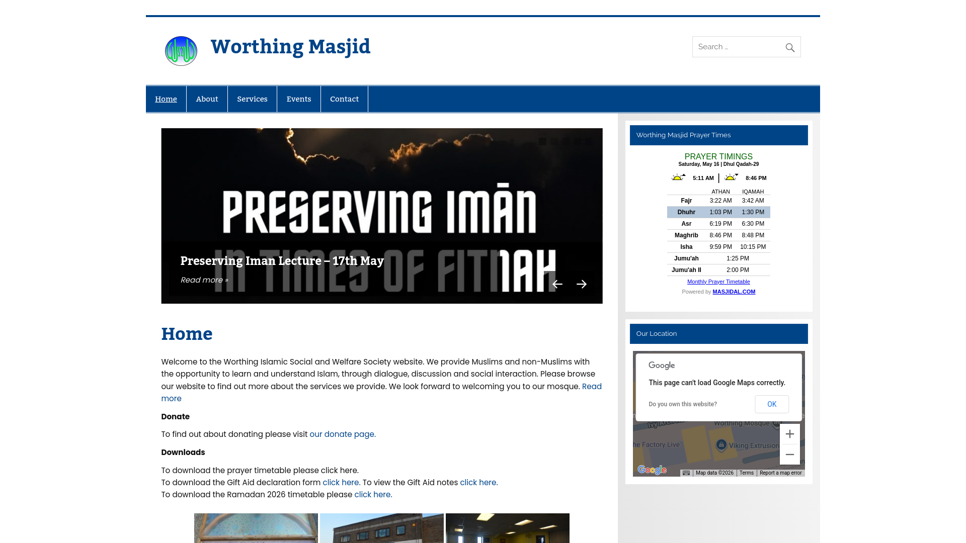 Website screenshot