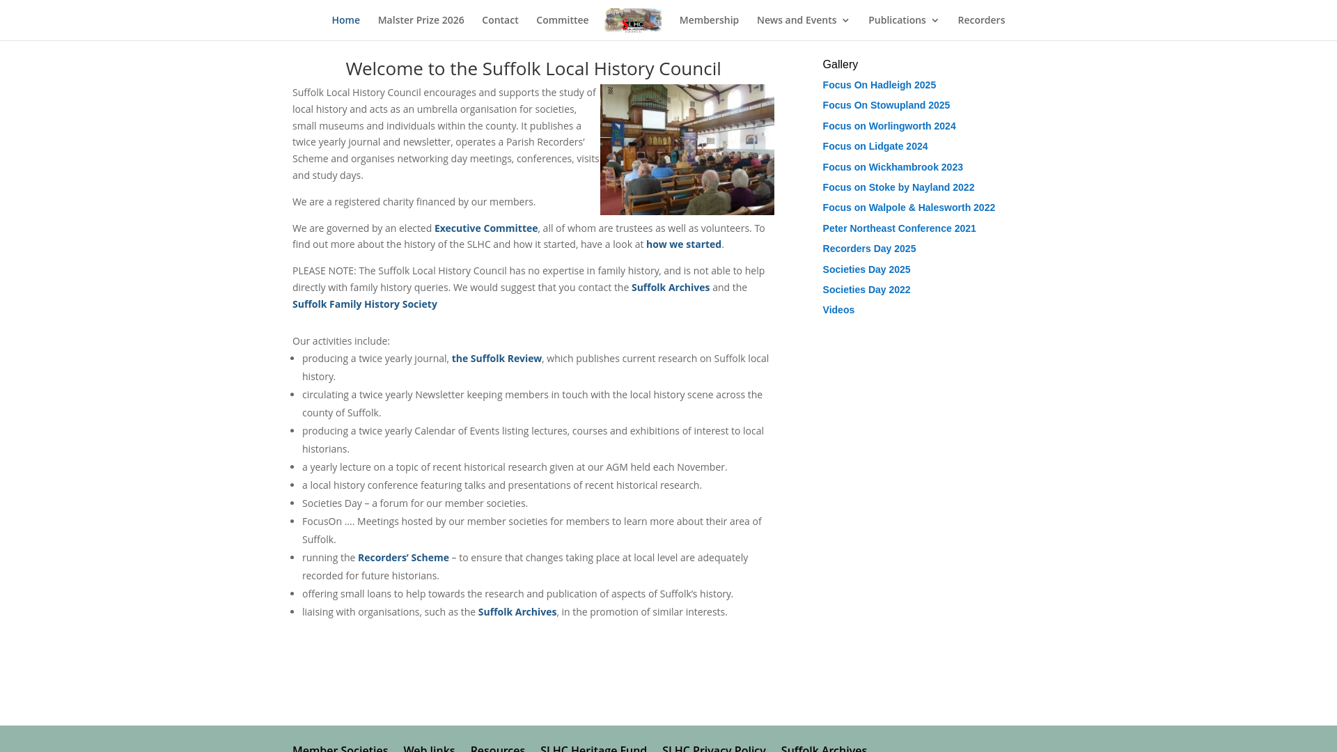 Website screenshot