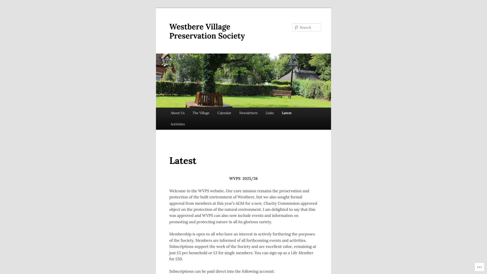 Website screenshot