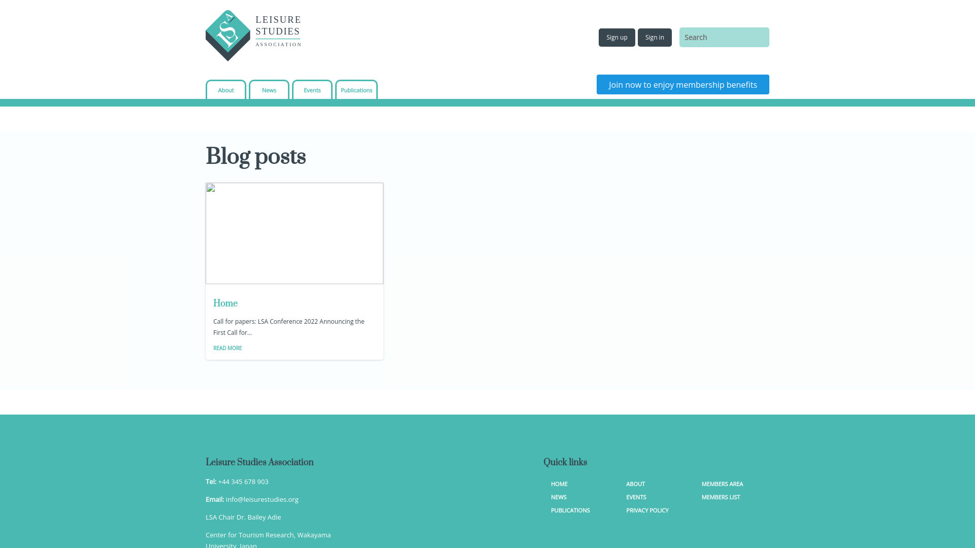 Website screenshot
