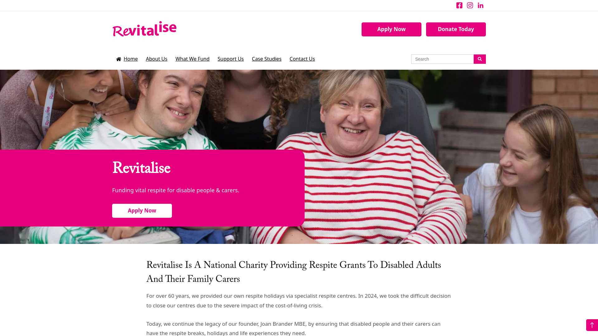 Website screenshot